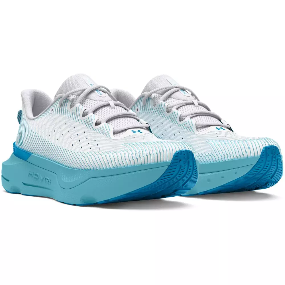 Under Armour Infinite Pro Fire & Ice "White/Distant Grey/Sky Blue" Unisex Running Shoe - WHITE/GREY/BLUE