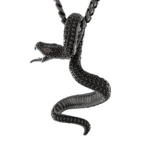 King Ice Pit Viper Necklace - Black Gold - BLACK/GOLD