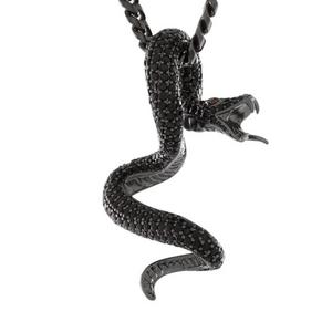 King Ice Pit Viper Necklace - Black Gold - BLACK/GOLD