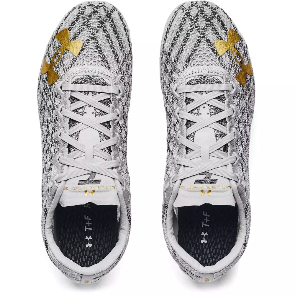 Under Armour HOVR Miler Pro 3 "Halo Grey/ Pitch Grey/Metallic Victory Gold" Men's Track Spike - GREY