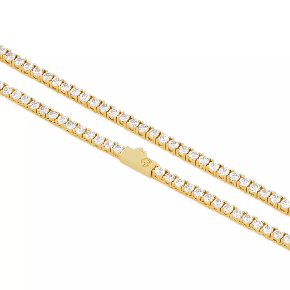 King Ice 3MM Tennis Chain - Gold - GOLD