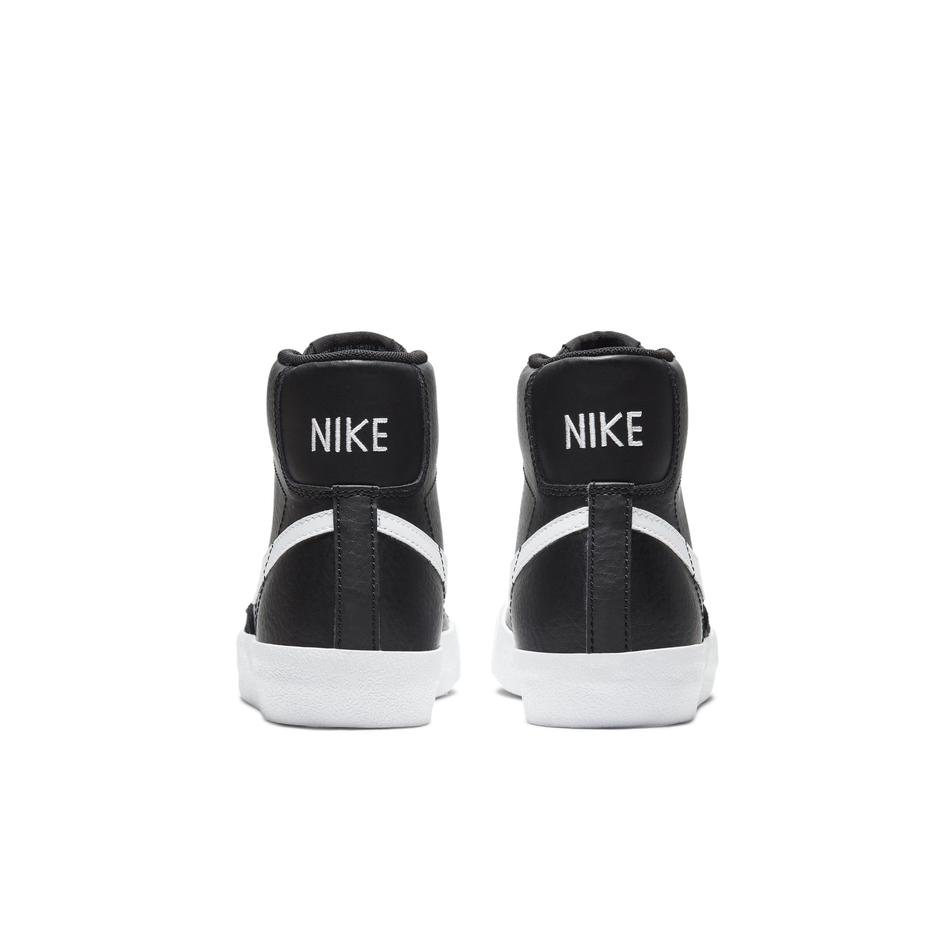 Nike Blazer Mid '77 Grade School Boys' "Black" Shoe
