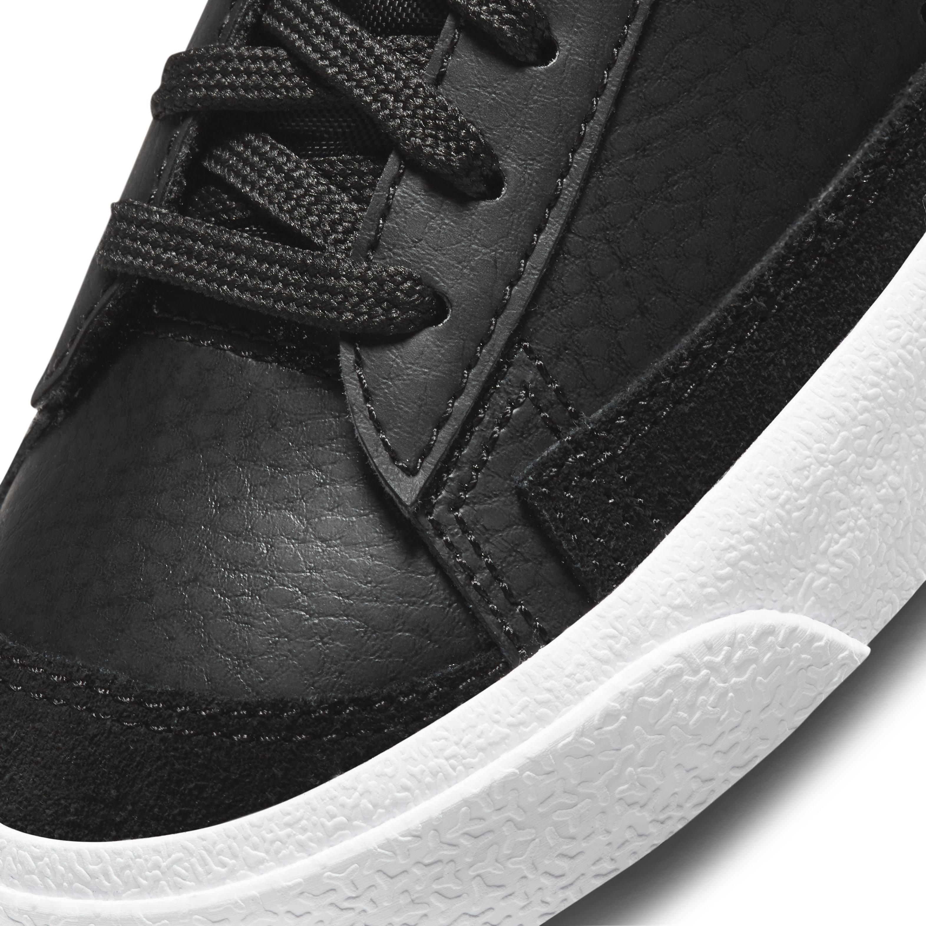 Nike Blazer Mid '77 Grade School Boys' "Black" Shoe