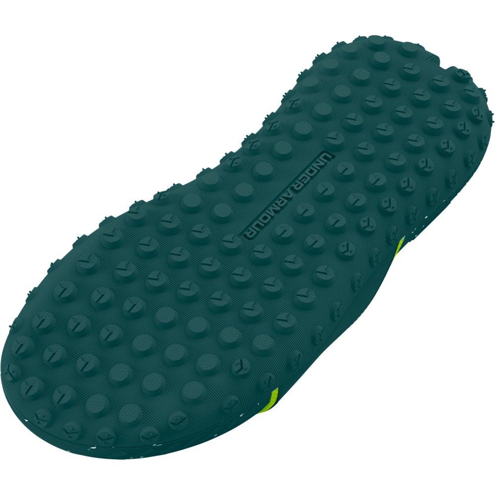 Under Armour Project Rock 3 "Hydro Teal/Hydro Teal/High Vis Yellow" Unisex Slide - TEAL/TEAL/YELLOW Thumbnail View 5