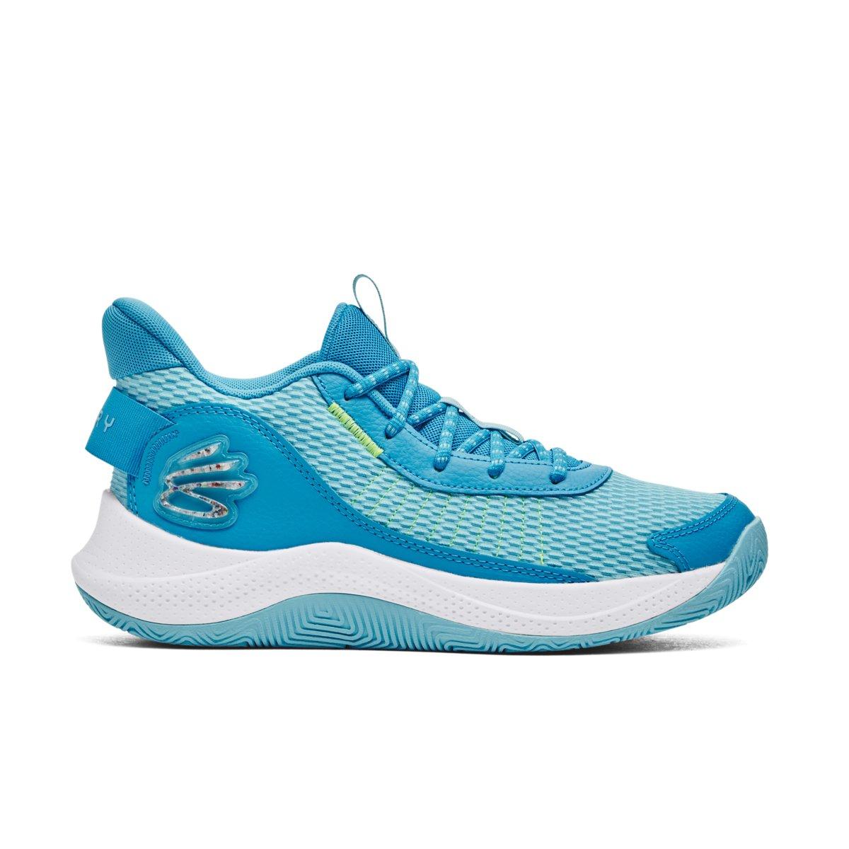 Under Armour Curry 3Z7 "Capri/Sky Blue/High Vis Yellow" Unisex Basketball Shoe - CAPRI/BLUE/YELLOW Thumbnail View 1