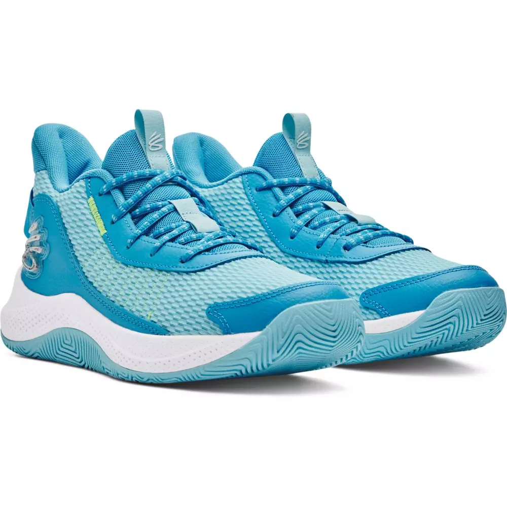 Under Armour Curry 3Z7 "Capri/Sky Blue/High Vis Yellow" Unisex Basketball Shoe - CAPRI/BLUE/YELLOW