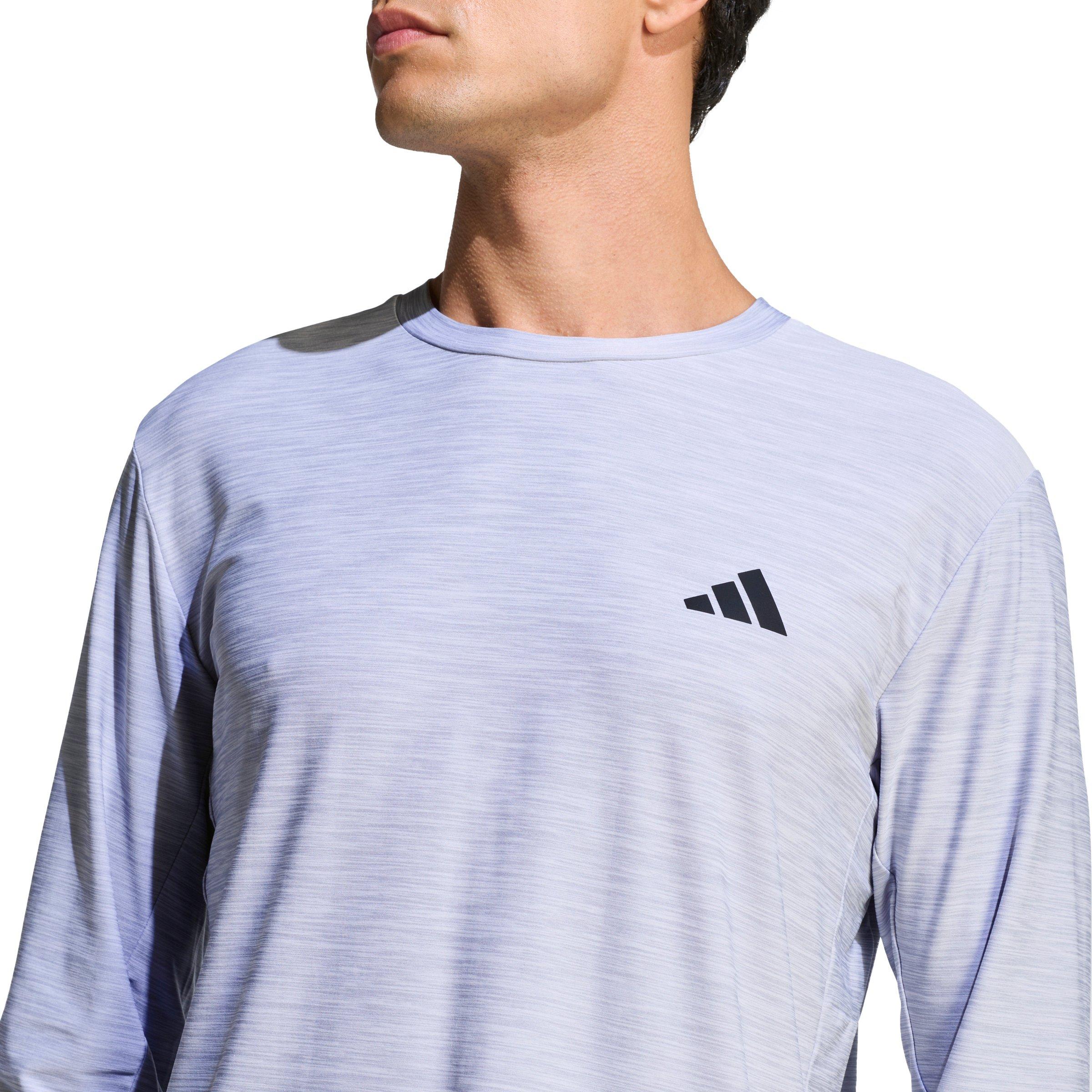 adidas Men's Workout Essentials Flex Long-Sleeve T-Shirt - White - WHITE Thumbnail View 3