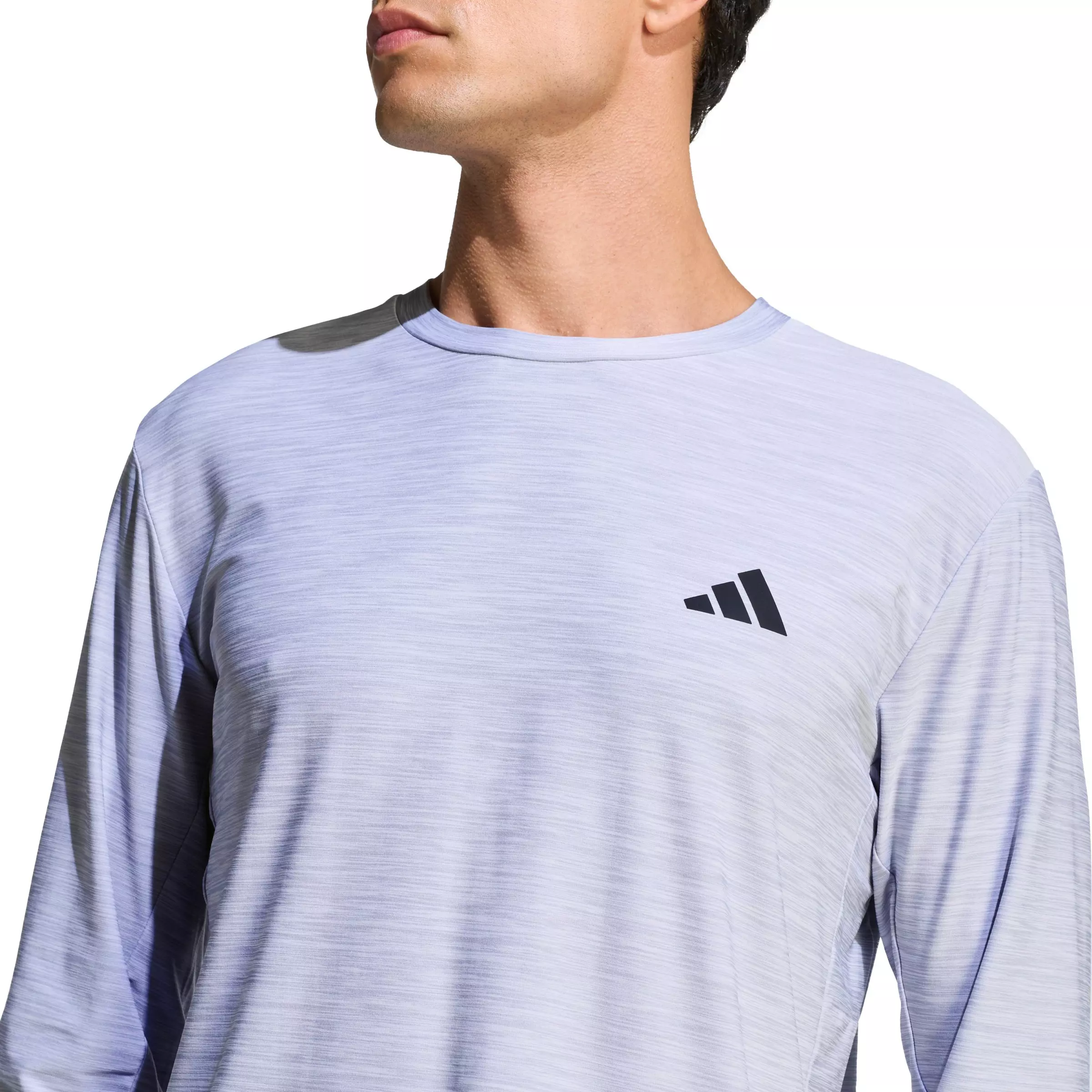 adidas Men's Workout Essentials Flex Long-Sleeve T-Shirt - White - WHITE