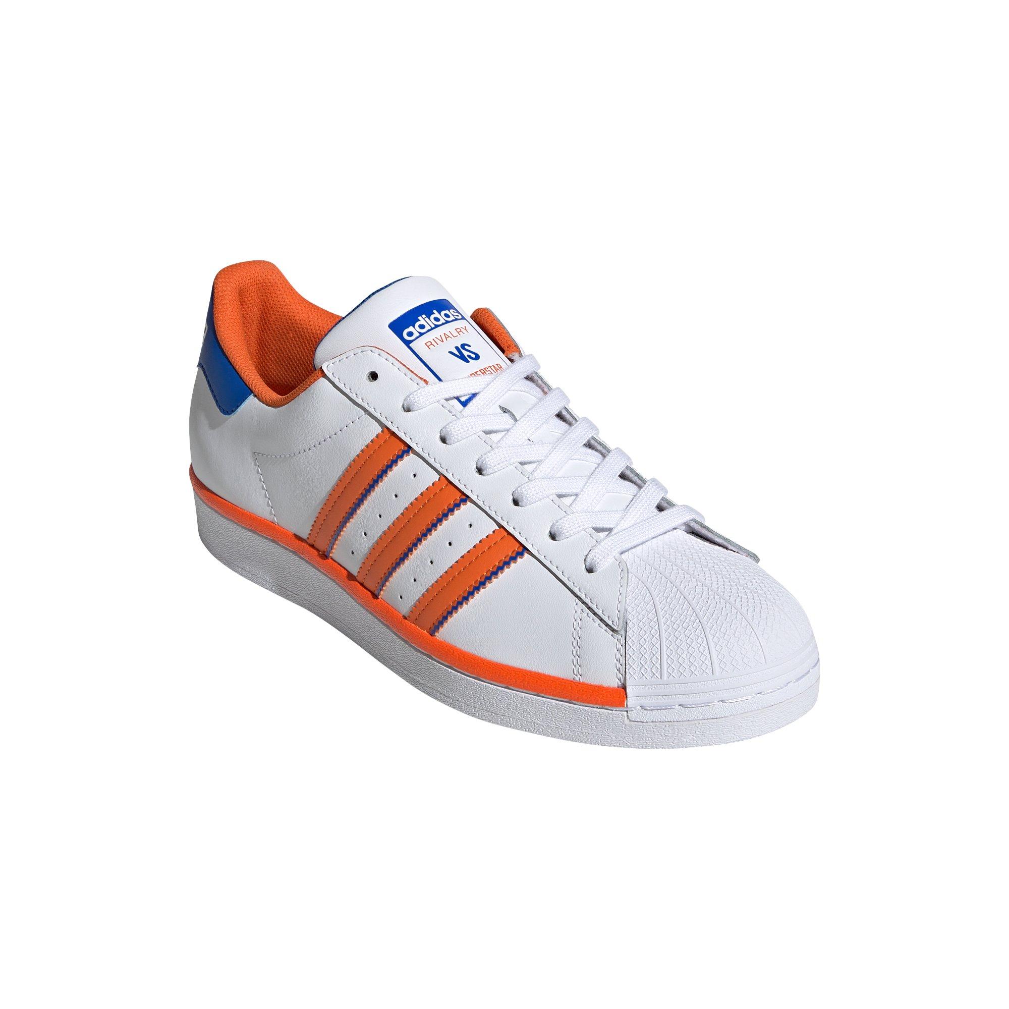 adidas orange and blue trainers