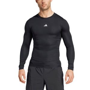 adidas Men's HIIT TECHFIT Compression Training Long Sleeve Tee -Black
