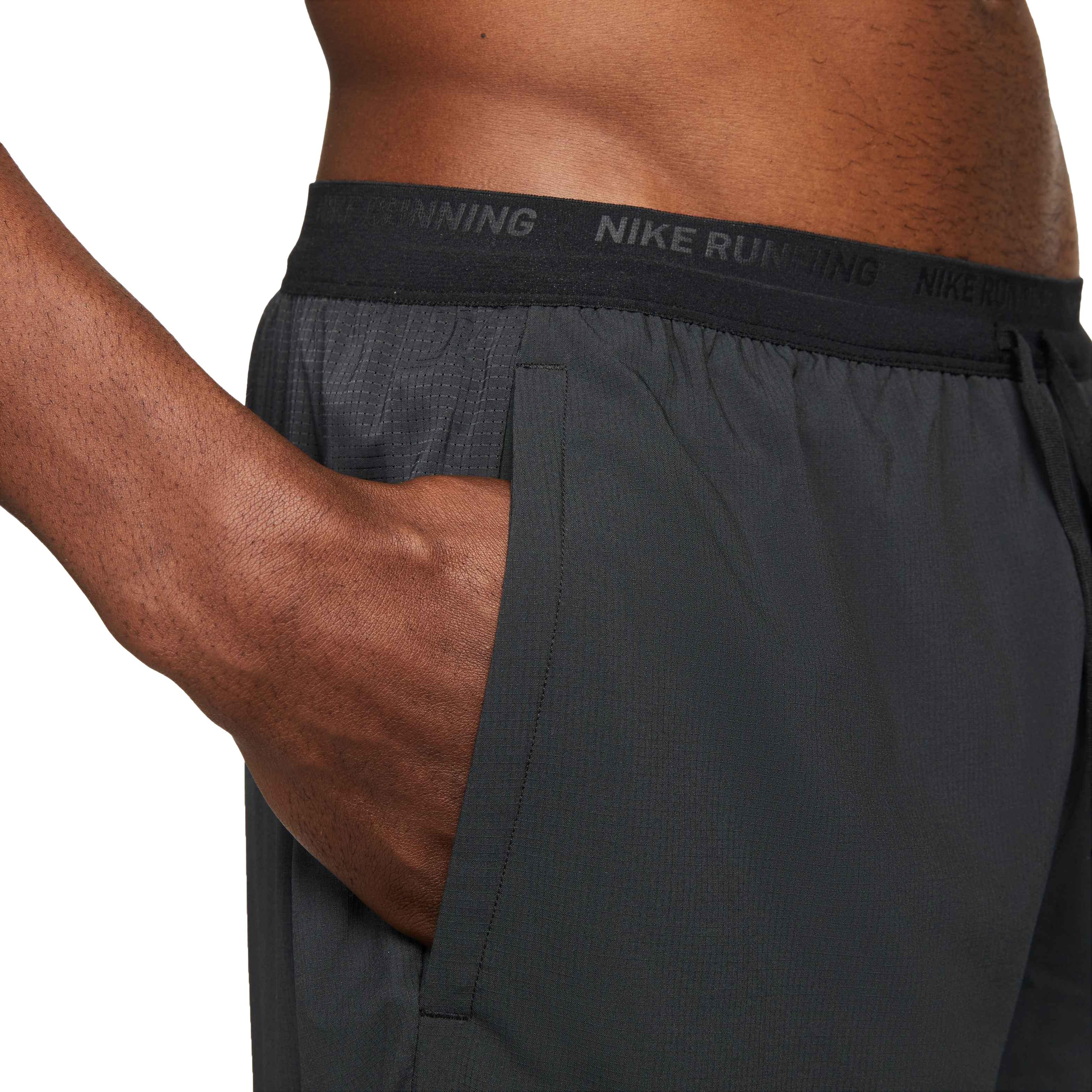 Nike Men's Dri-FIT Stride 5" Brief-Lined Running Shorts - BLACK Thumbnail View 5