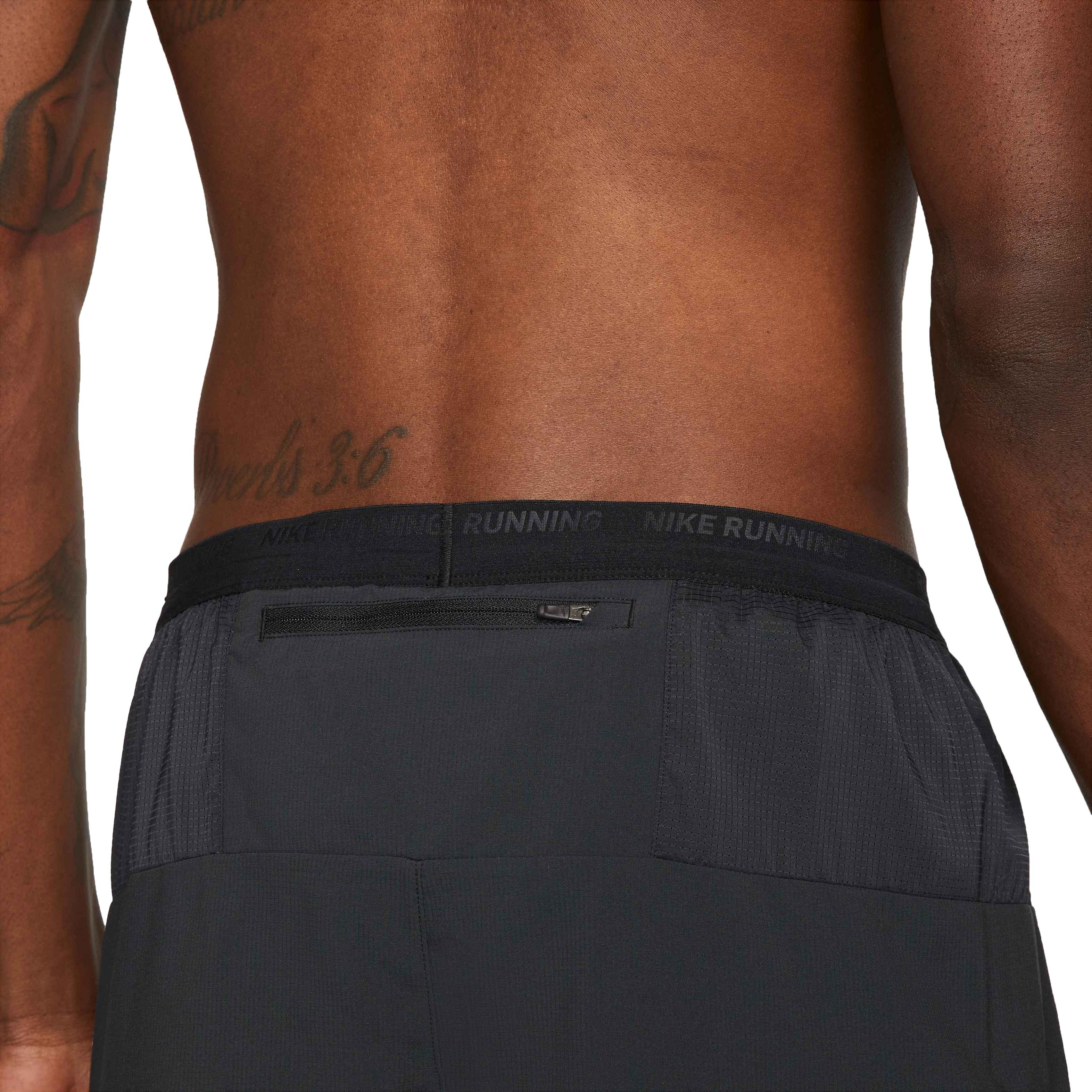 Nike Men's Dri-FIT Stride 5" Brief-Lined Running Shorts - BLACK Thumbnail View 7