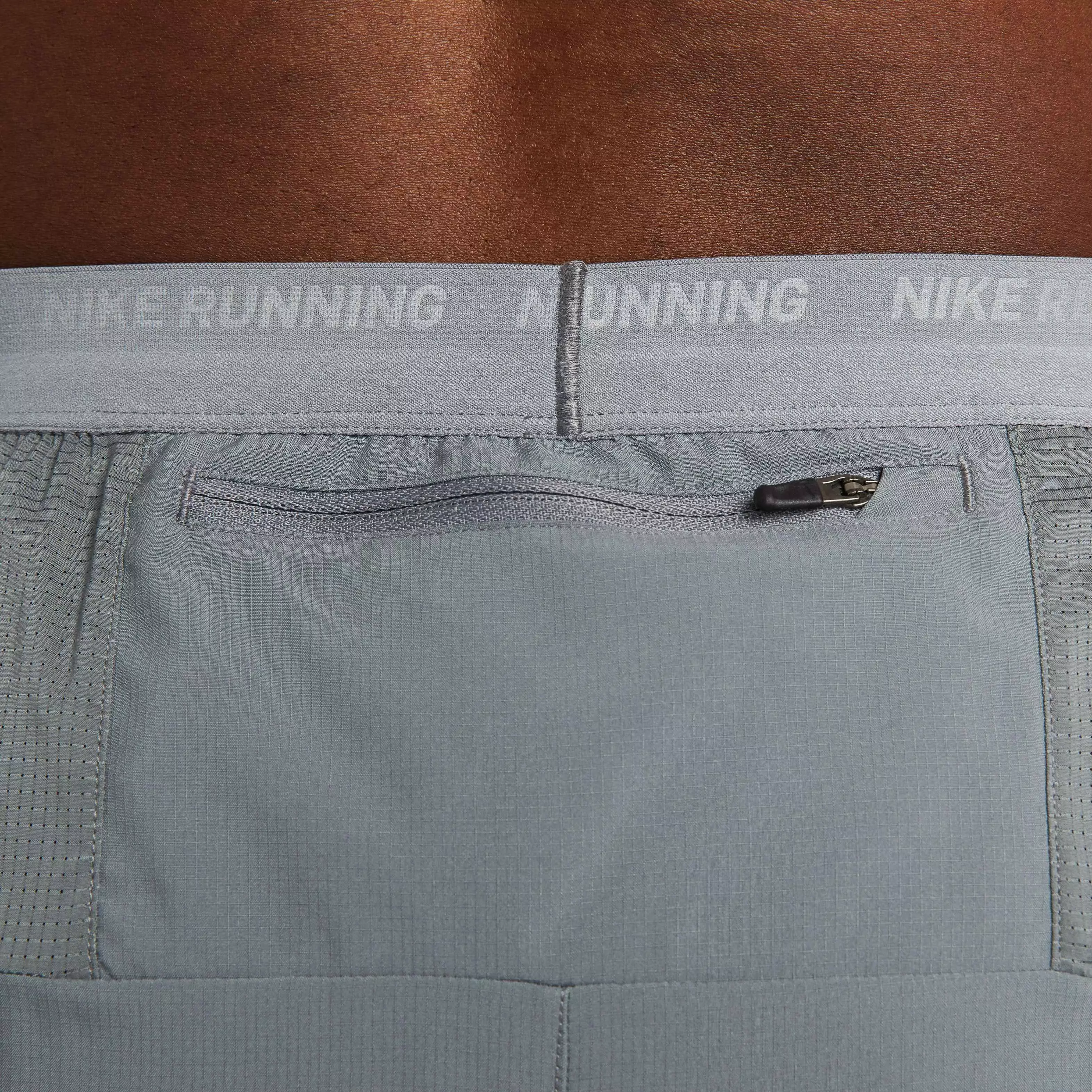 Nike Men's Dri-FIT Stride 5" Brief-Lined Running Shorts - GREY