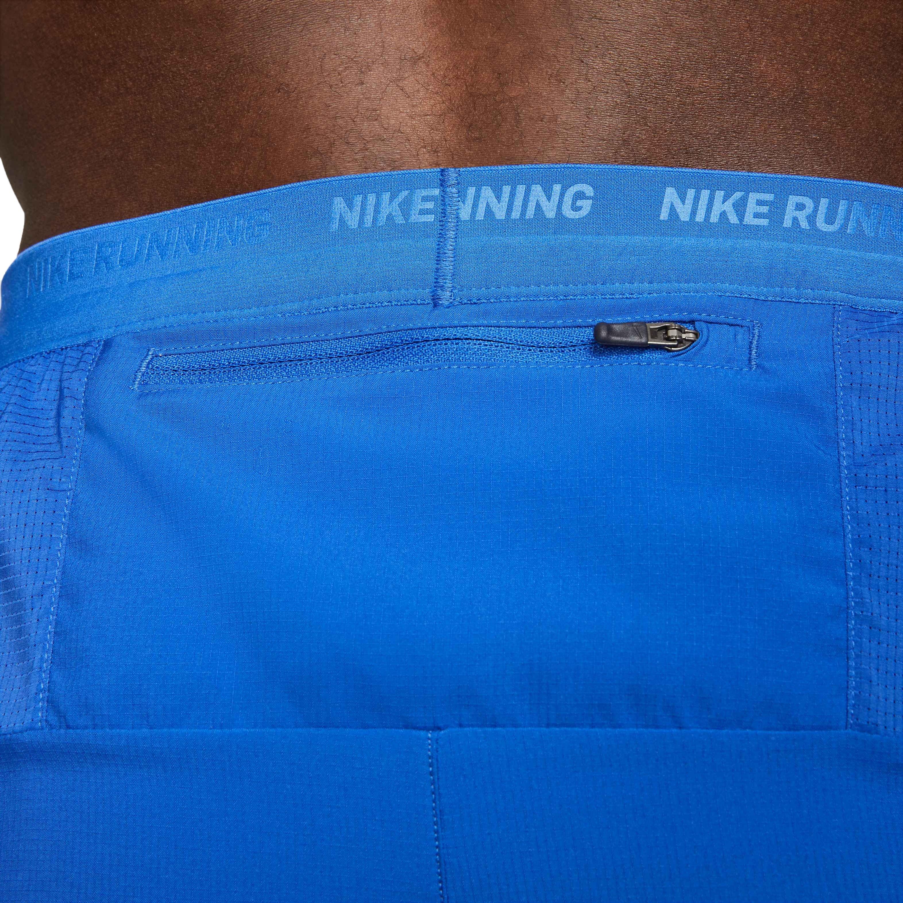 Nike Men's Dri-FIT Stride 5" Brief-Lined Running Shorts - BLUE Thumbnail View 7