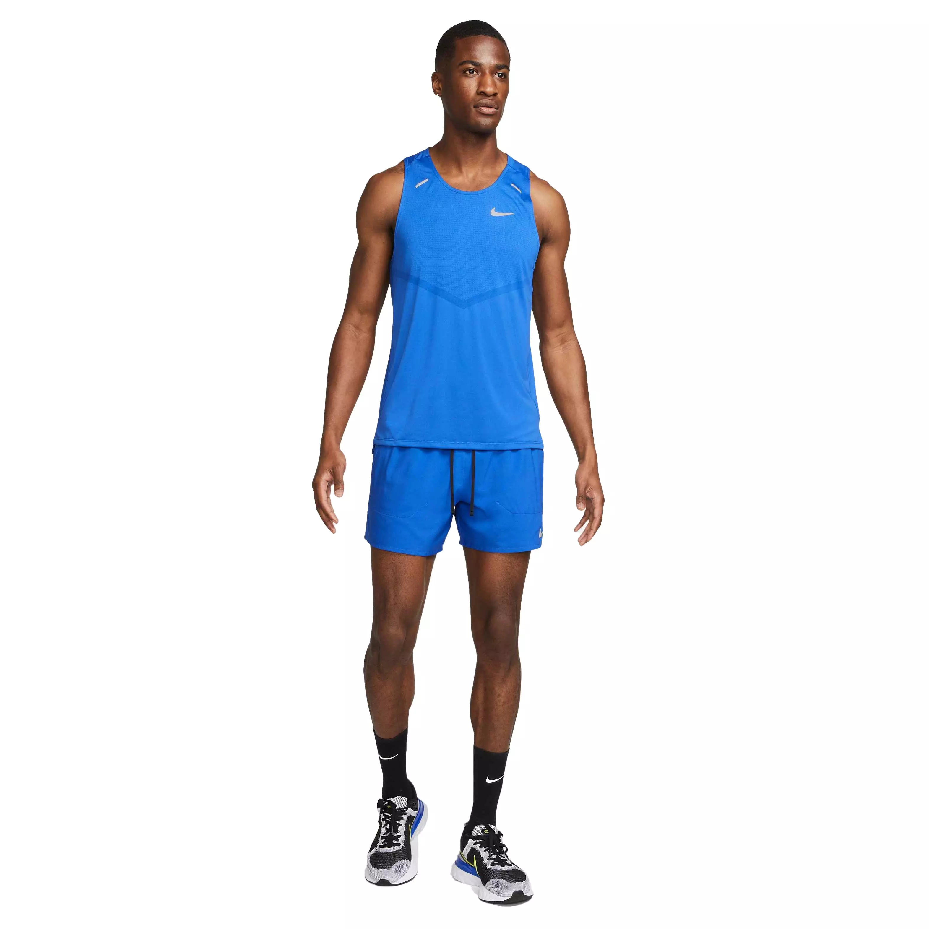 Nike Men's Dri-FIT Stride 5" Brief-Lined Running Shorts - BLUE