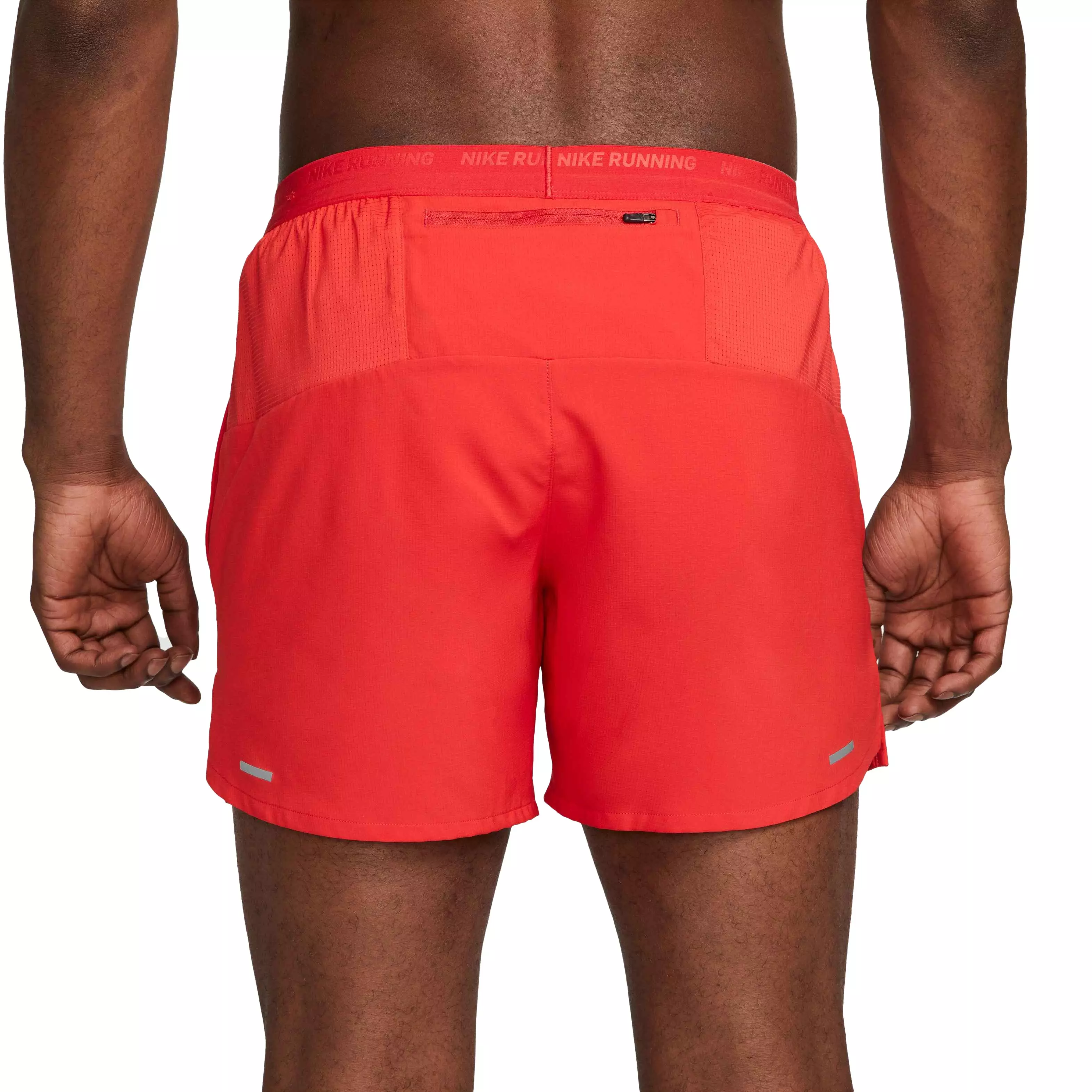 Nike Men's Dri-FIT Stride 5" Brief-Lined Running Shorts - RED