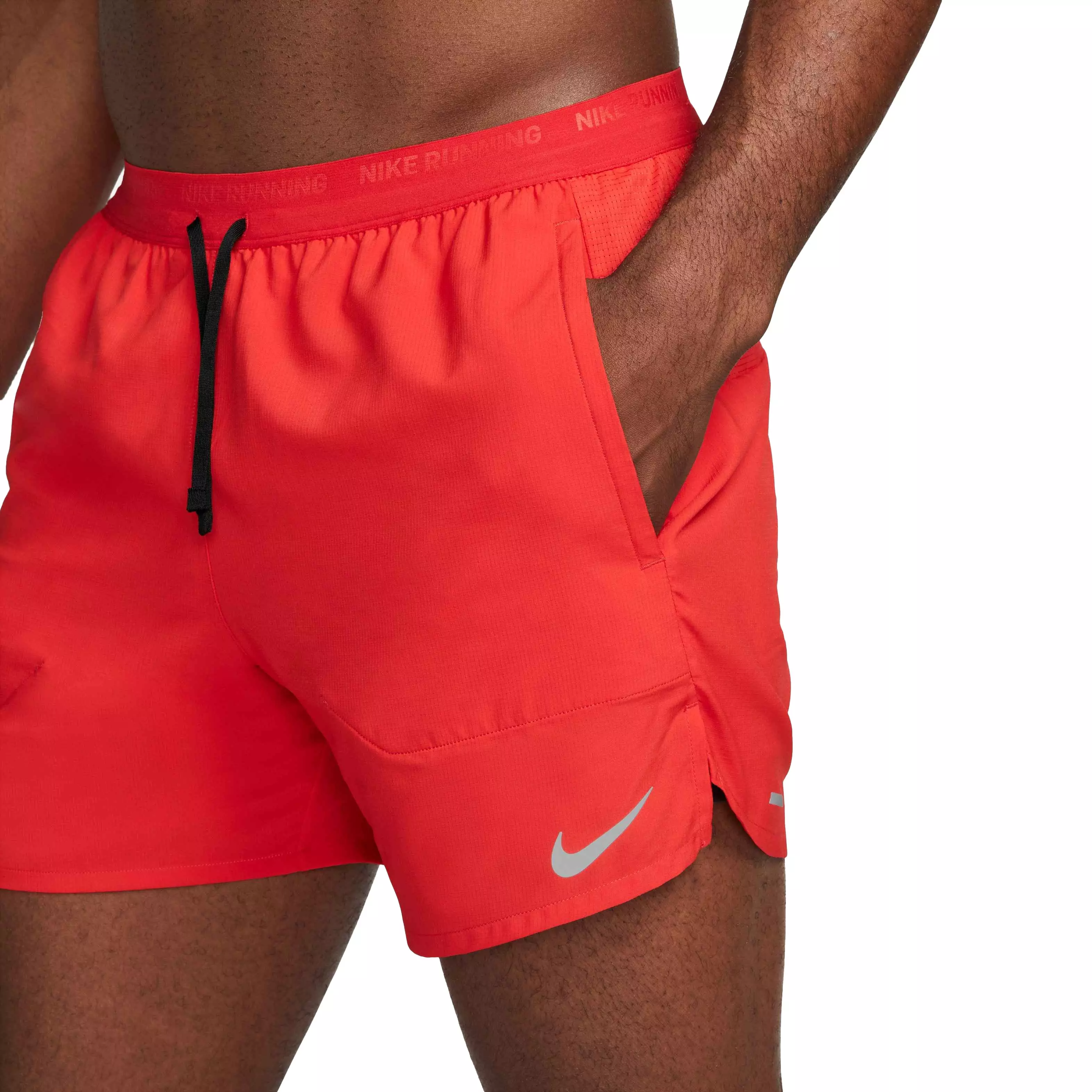Nike Men's Dri-FIT Stride 5" Brief-Lined Running Shorts - RED