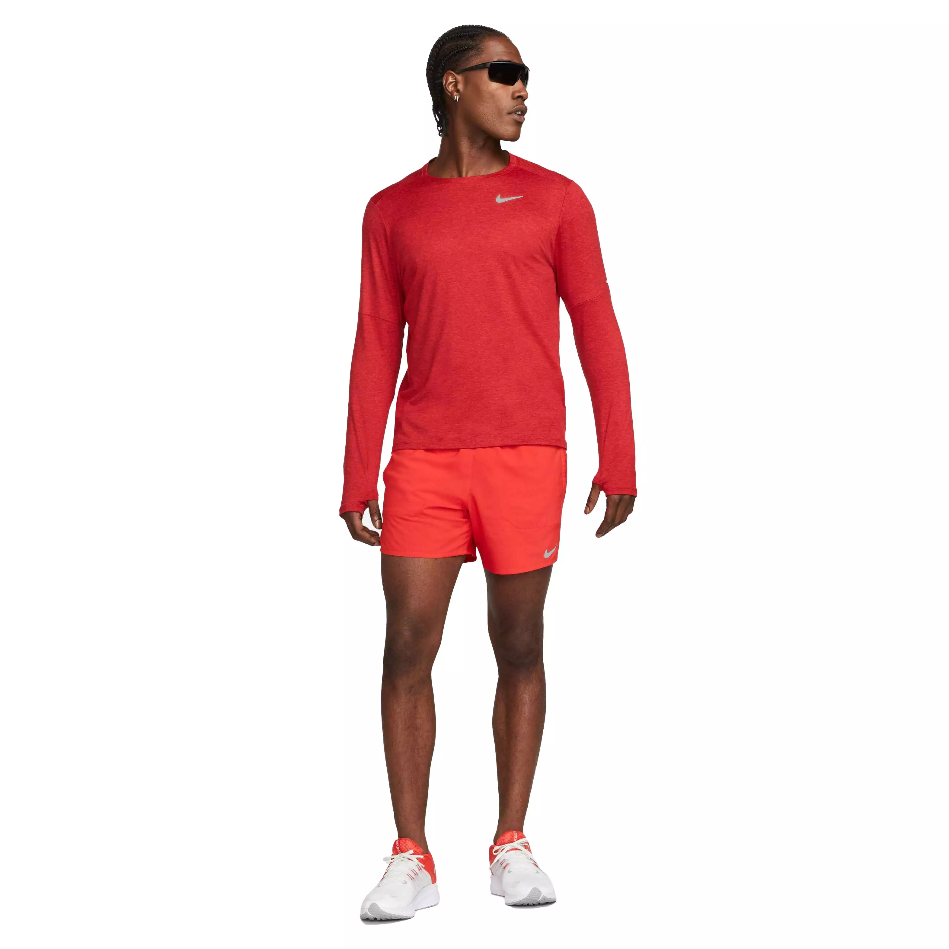 Nike Men's Dri-FIT Stride 5" Brief-Lined Running Shorts - RED