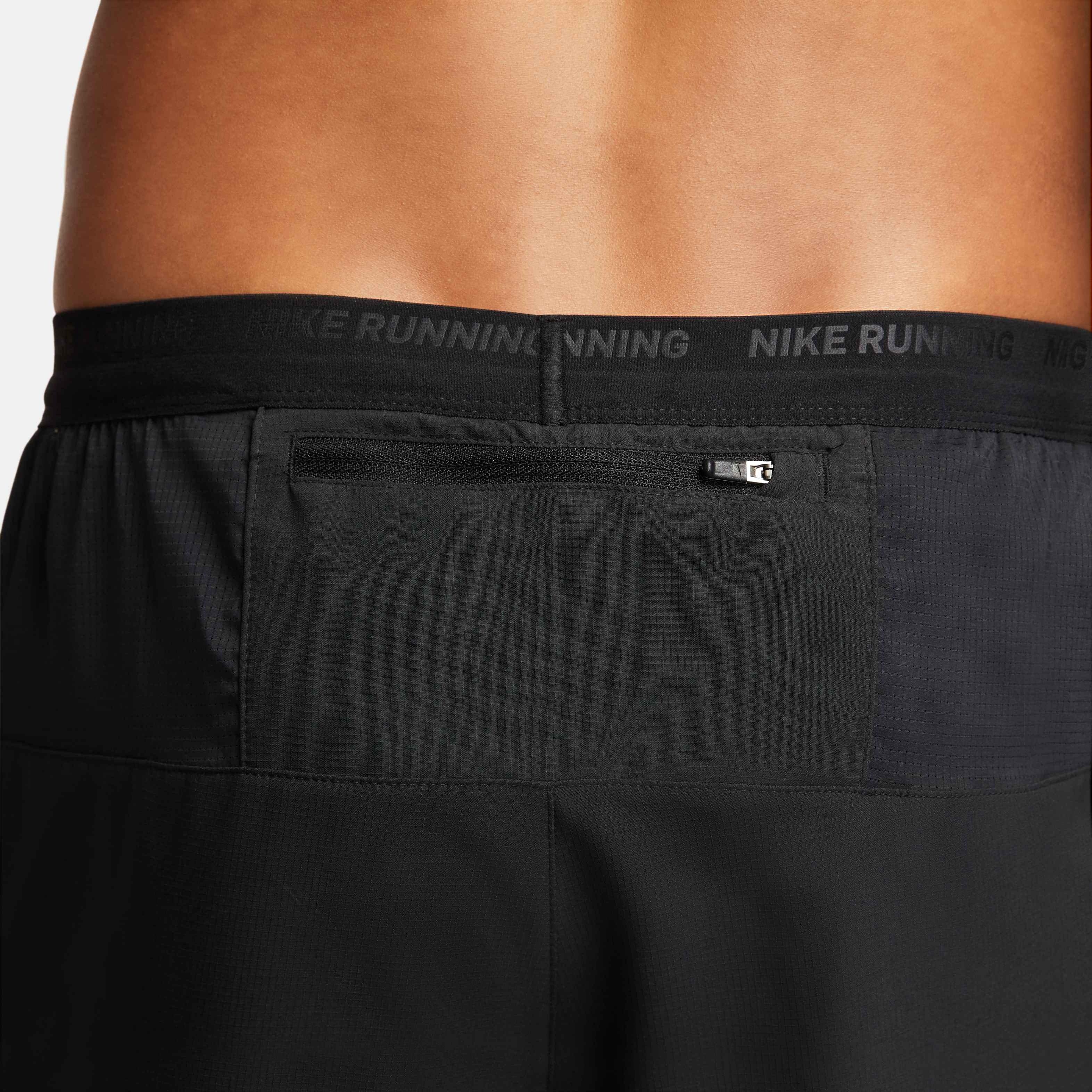 Nike Men's Dri-FIT Stride 5" 2-in-1 Running Shorts - BLACK Thumbnail View 5