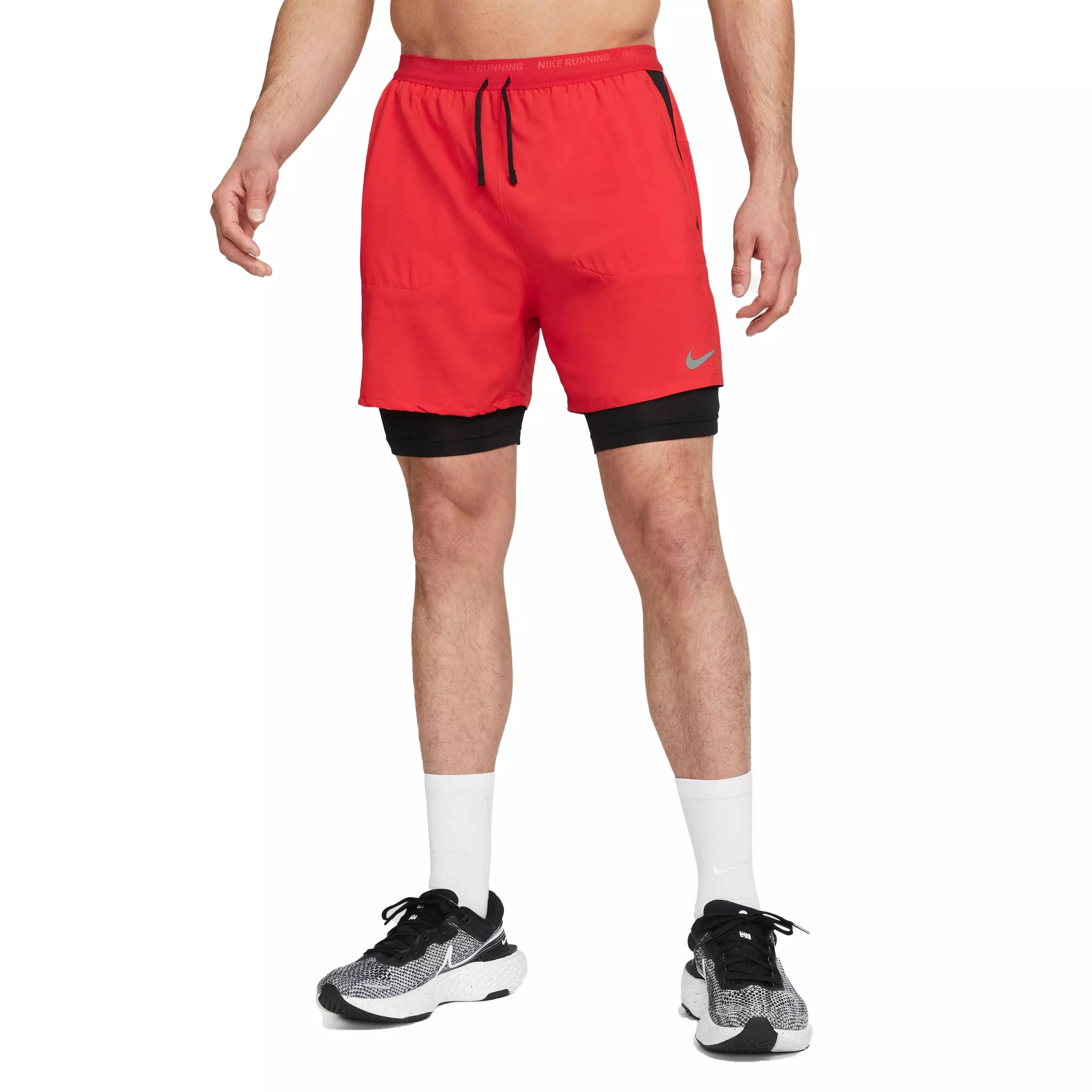 Nike Men's Dri-FIT Stride 5" 2-in-1 Running Shorts - RED
