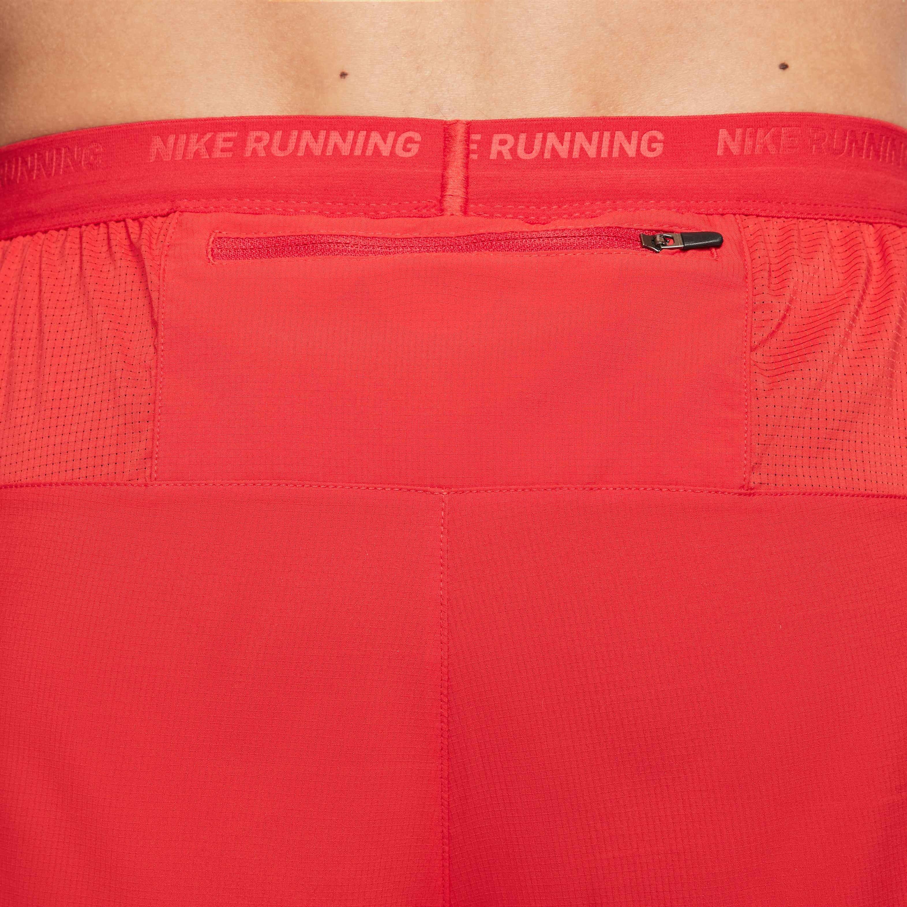 Nike Men's Dri-FIT Stride 5" 2-in-1 Running Shorts - RED Thumbnail View 5