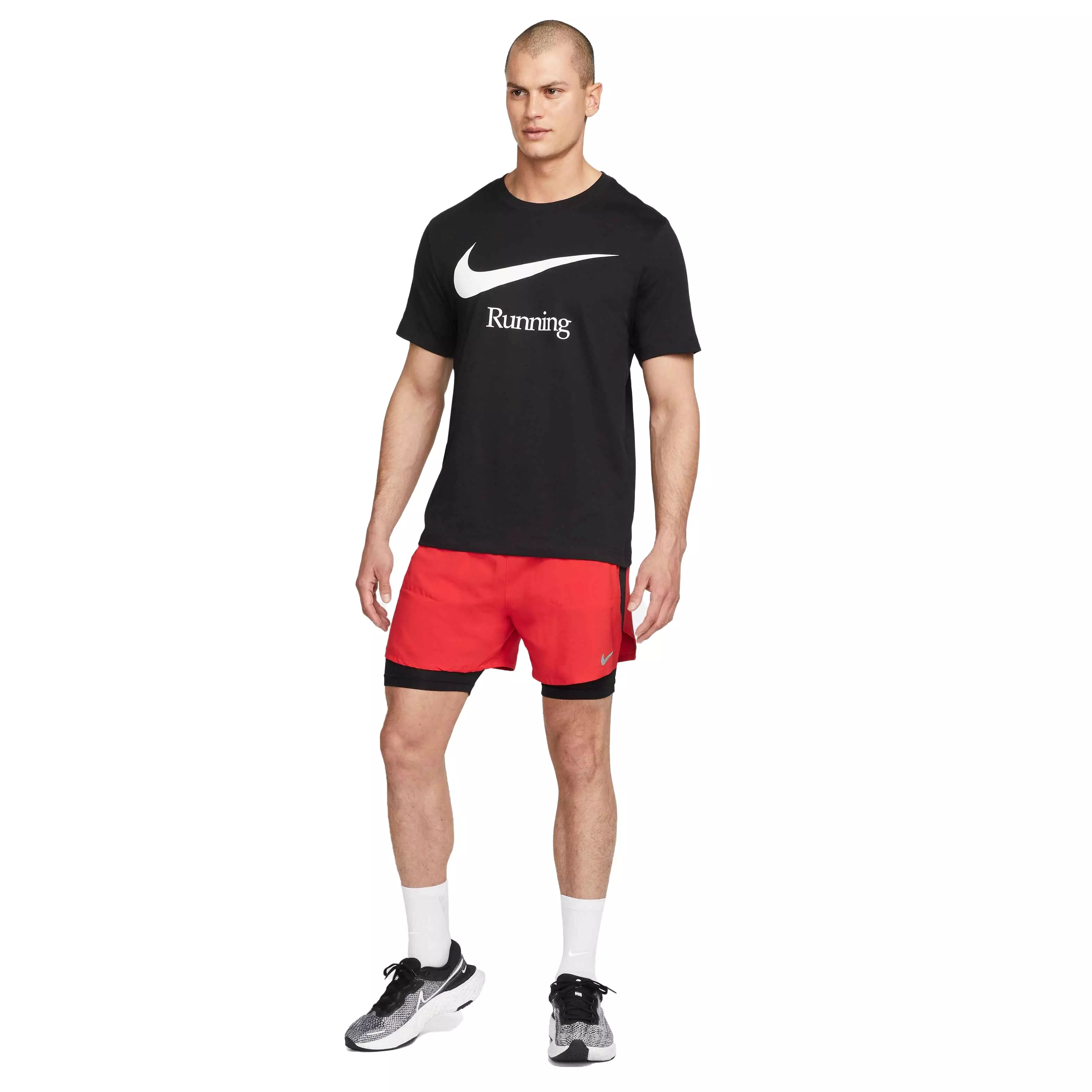 Nike Men's Dri-FIT Stride 5" 2-in-1 Running Shorts - RED