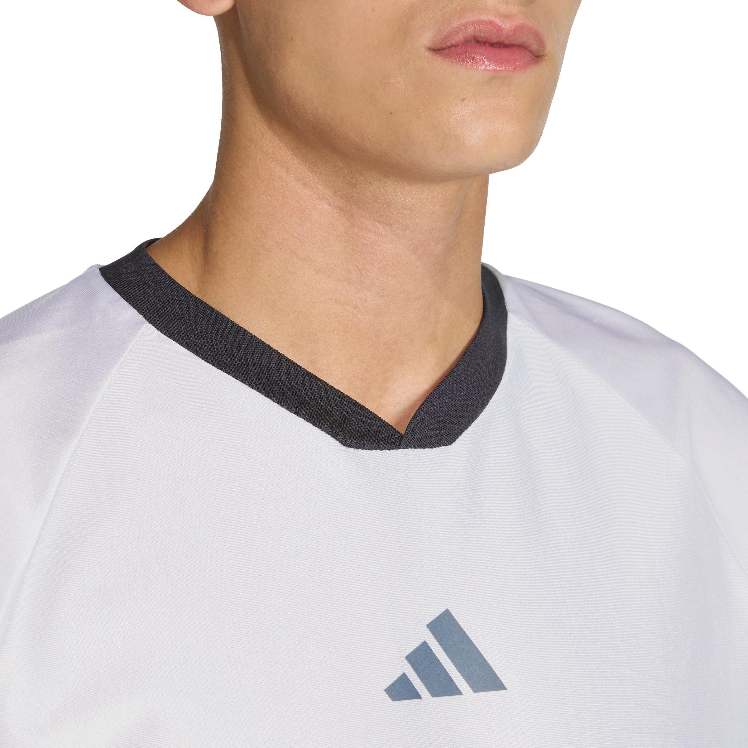 adidas Adult Running All Time Classics Long-Sleeve Tee -White/Black - WHITE/BLACK Thumbnail View 3