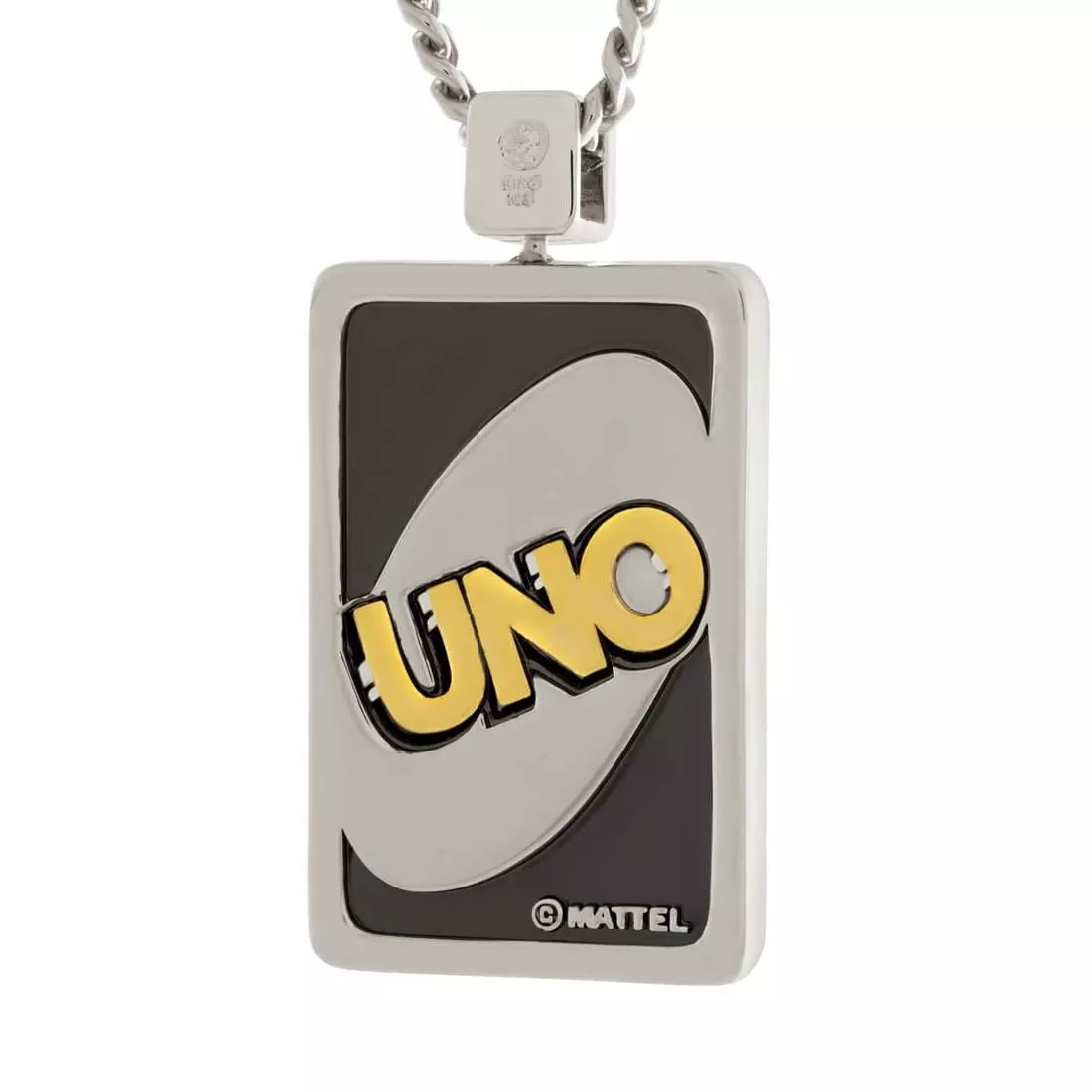King Ice X Uno - Make Your Own Rules Necklace - White Gold - WHITE GOLD