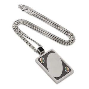 King Ice X Uno - Make Your Own Rules Necklace - White Gold - WHITE GOLD