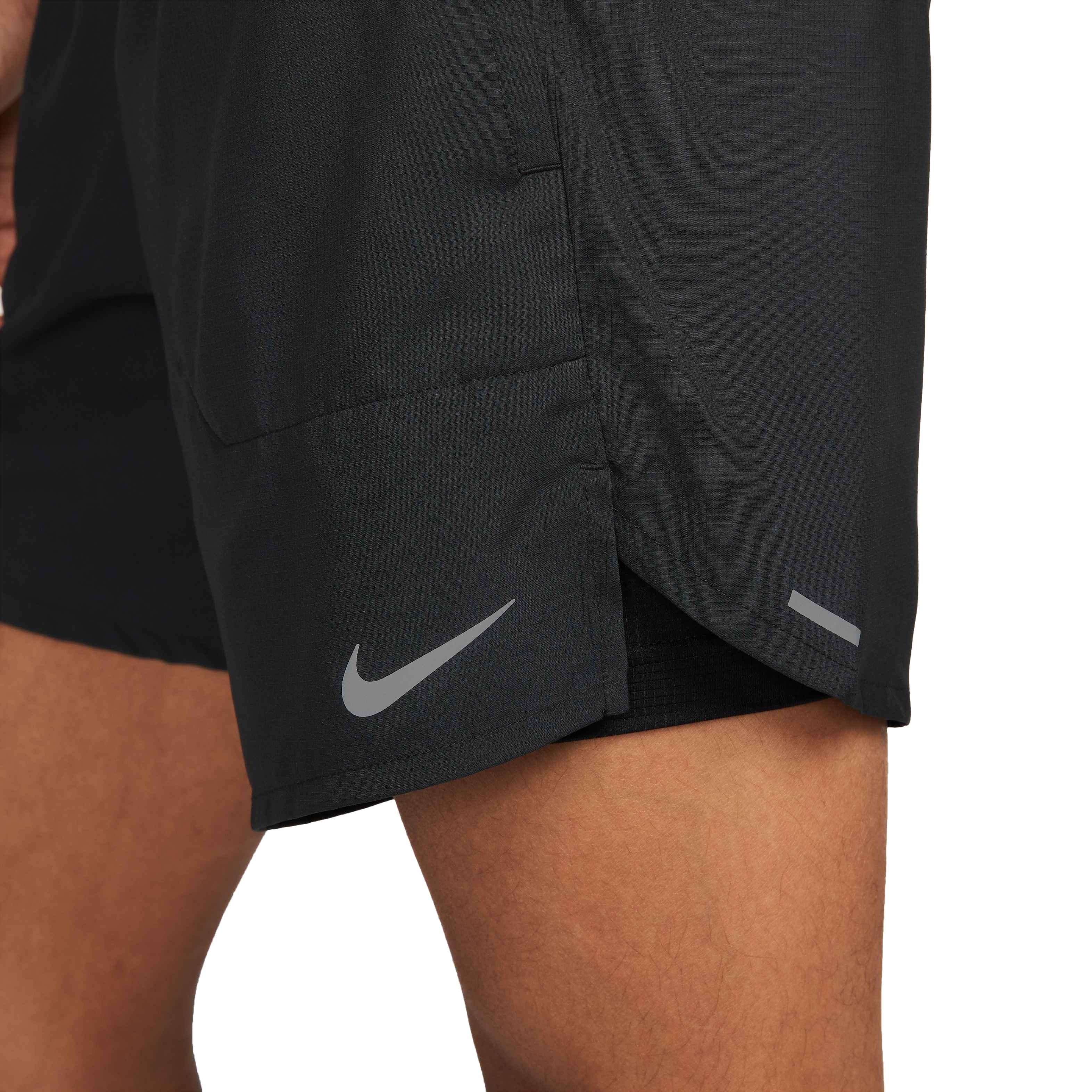 Nike Men's Dri-FIT Stride 7" 2-in-1 Running Shorts - BLACK Thumbnail View 5