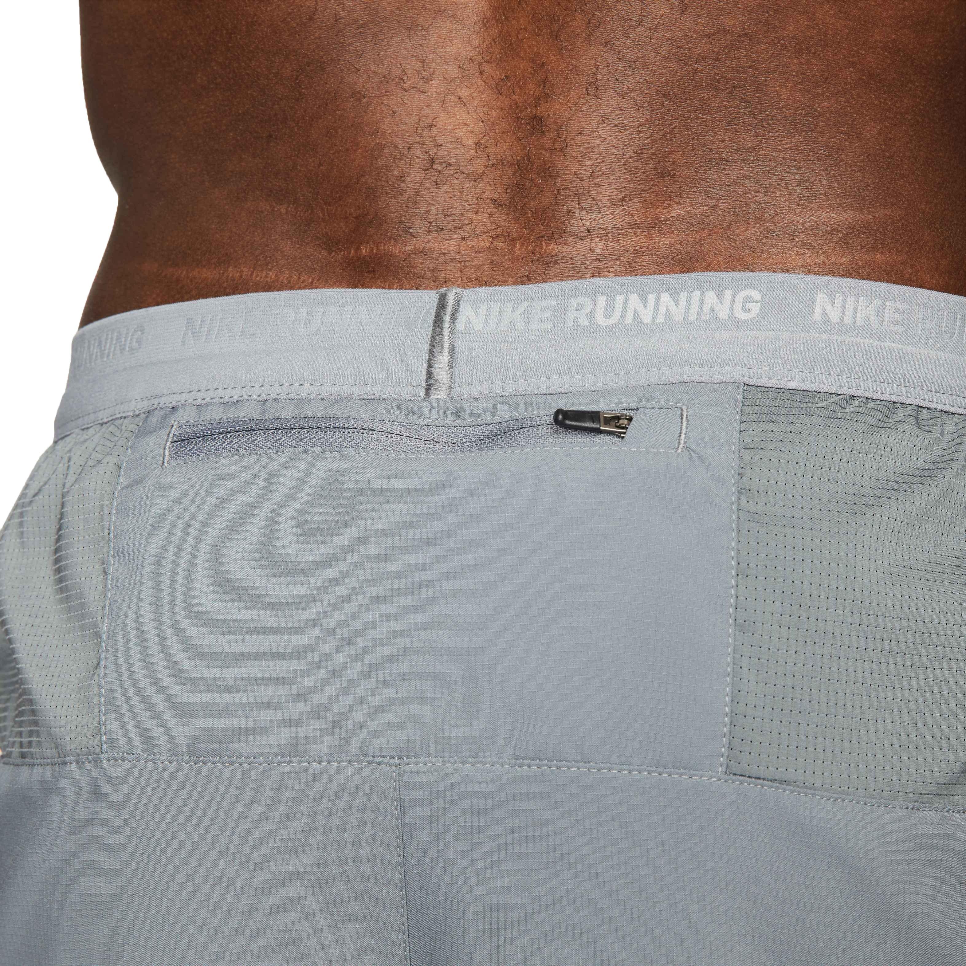 Nike Men's Dri-FIT Stride 7" 2-in-1 Running Shorts - GREY Thumbnail View 6