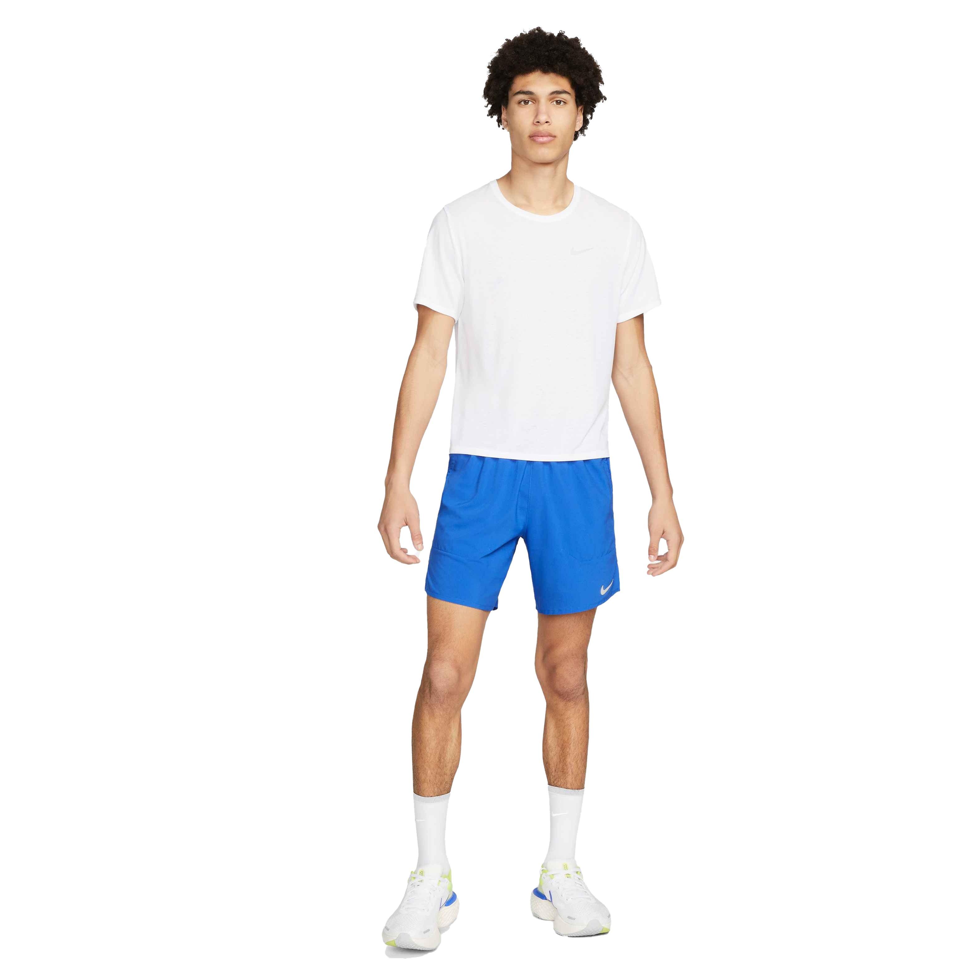 Nike Men's Dri-FIT Stride 7" 2-in-1 Running Shorts - BLUE Thumbnail View 7