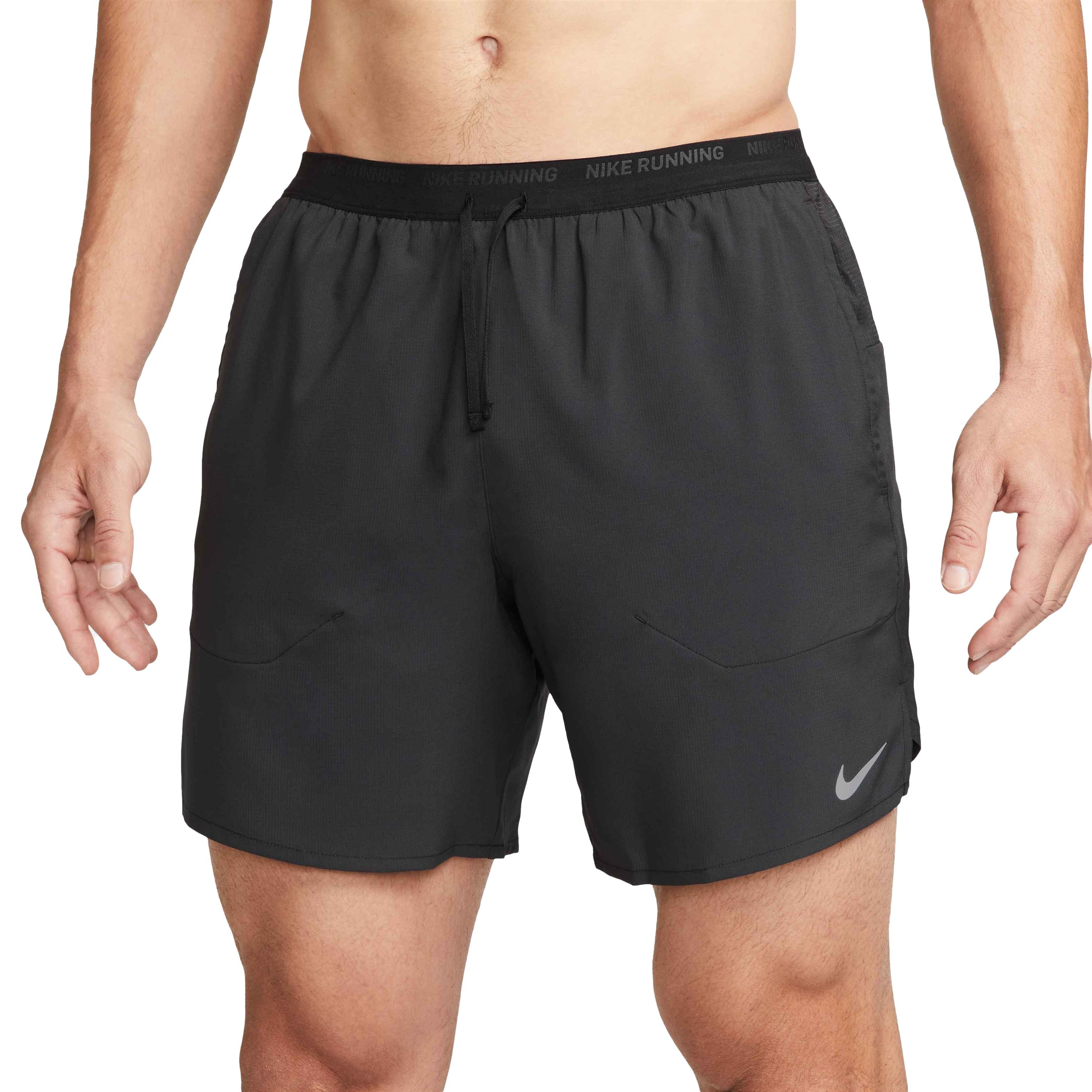 Nike Men's Dri-FIT Stride 7" Brief-Lined Running Shorts - BLACK Thumbnail View 1