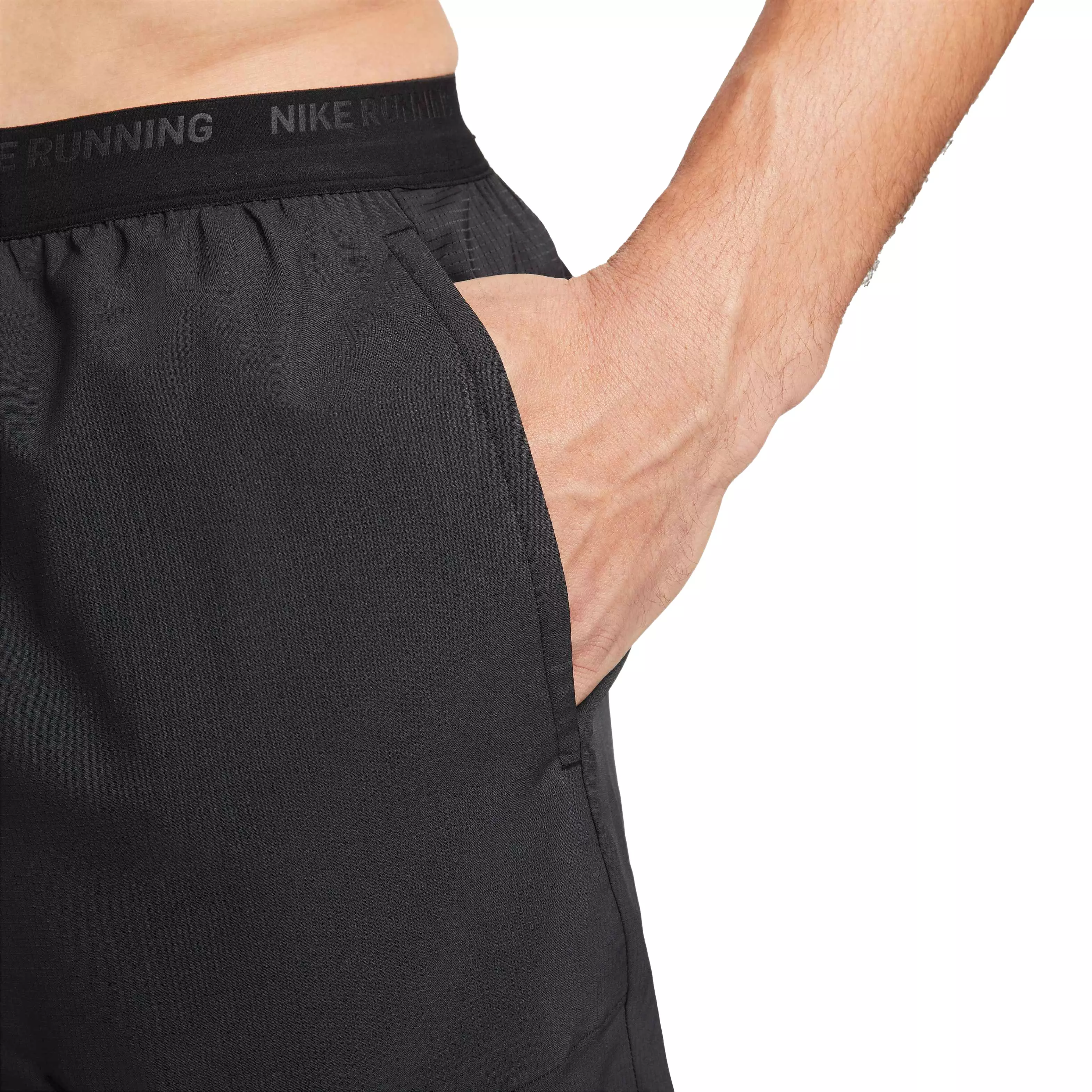 Nike Men's Dri-FIT Stride 7" Brief-Lined Running Shorts - BLACK