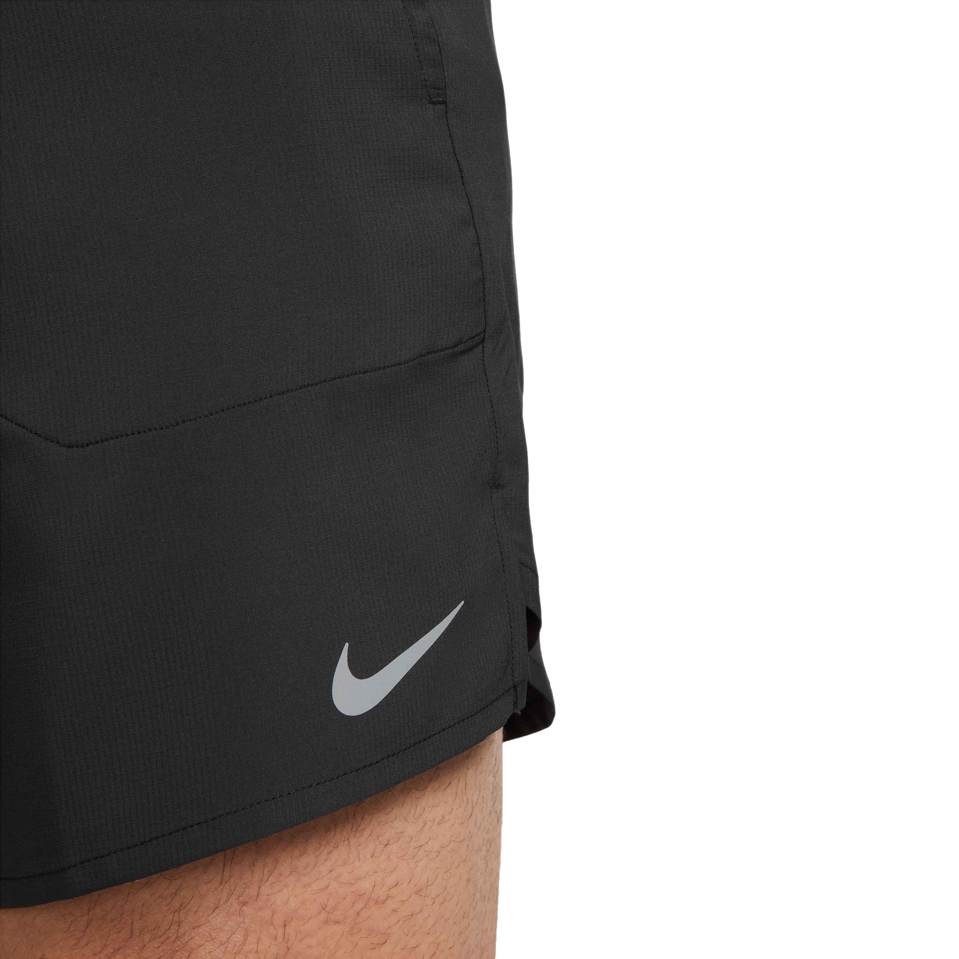 Nike Men's Dri-FIT Stride 7" Brief-Lined Running Shorts - BLACK Thumbnail View 6
