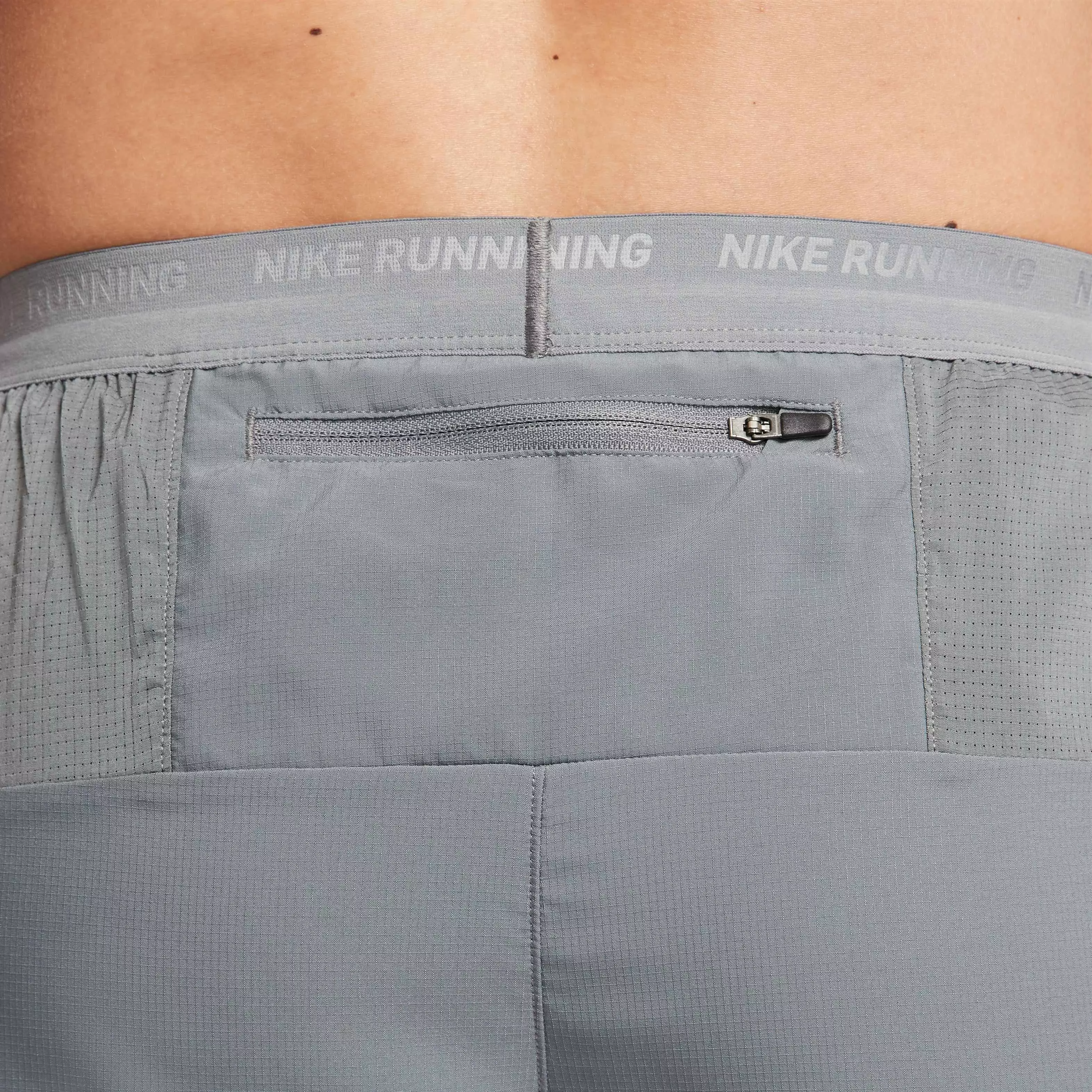 Nike Men's Dri-FIT Stride 7" Brief-Lined Running Shorts - GREY