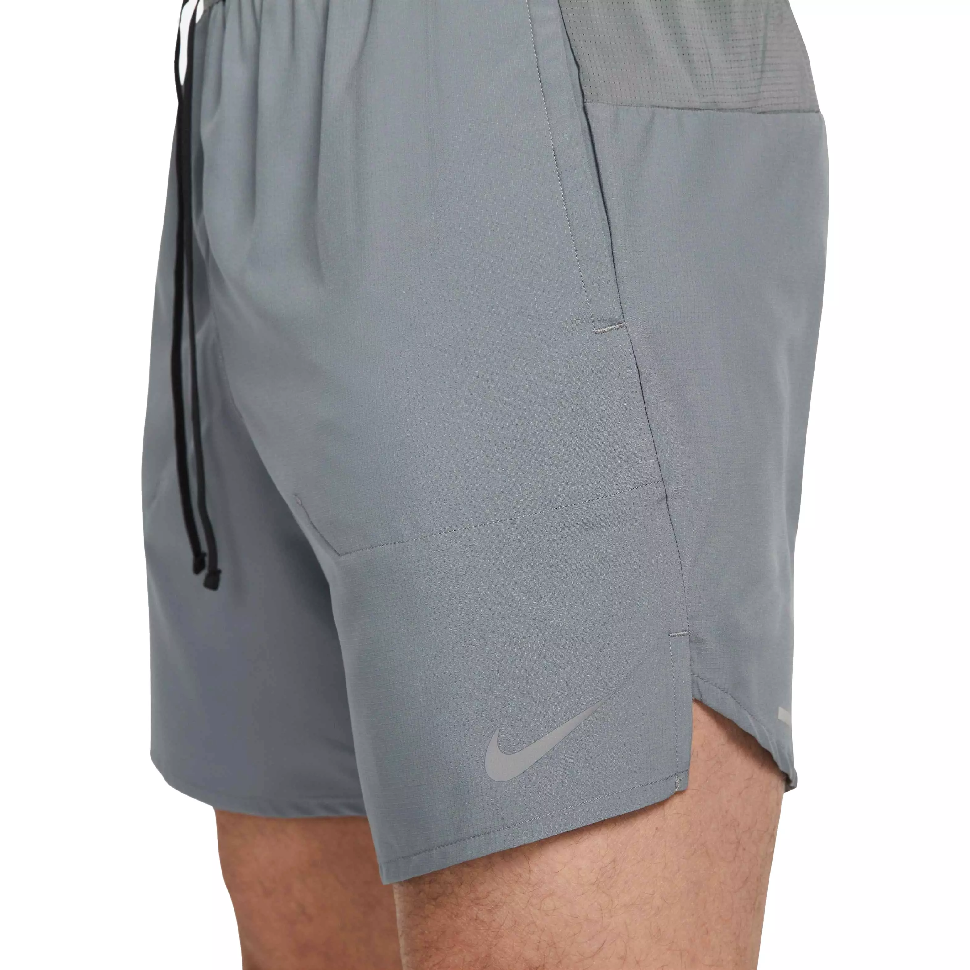 Nike Men's Dri-FIT Stride 7" Brief-Lined Running Shorts - GREY