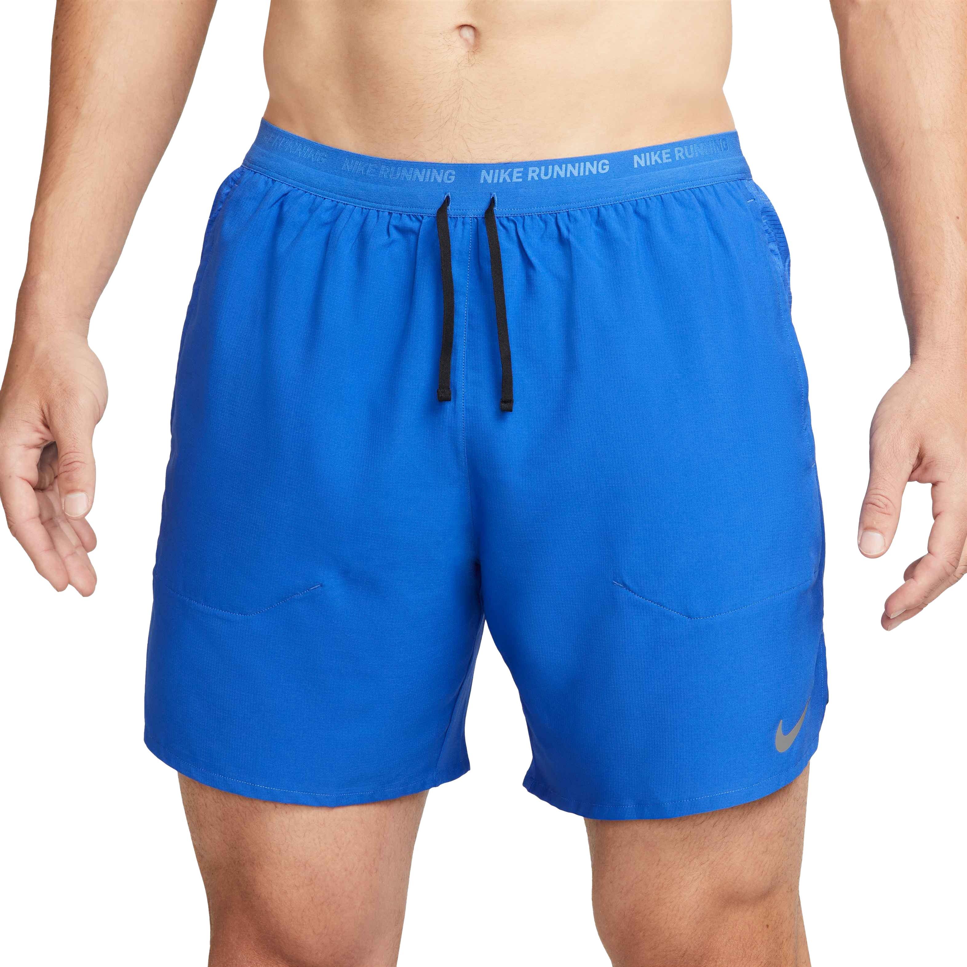 Nike Men's Dri-FIT Stride 7" Brief-Lined Running Shorts - BLUE Thumbnail View 1