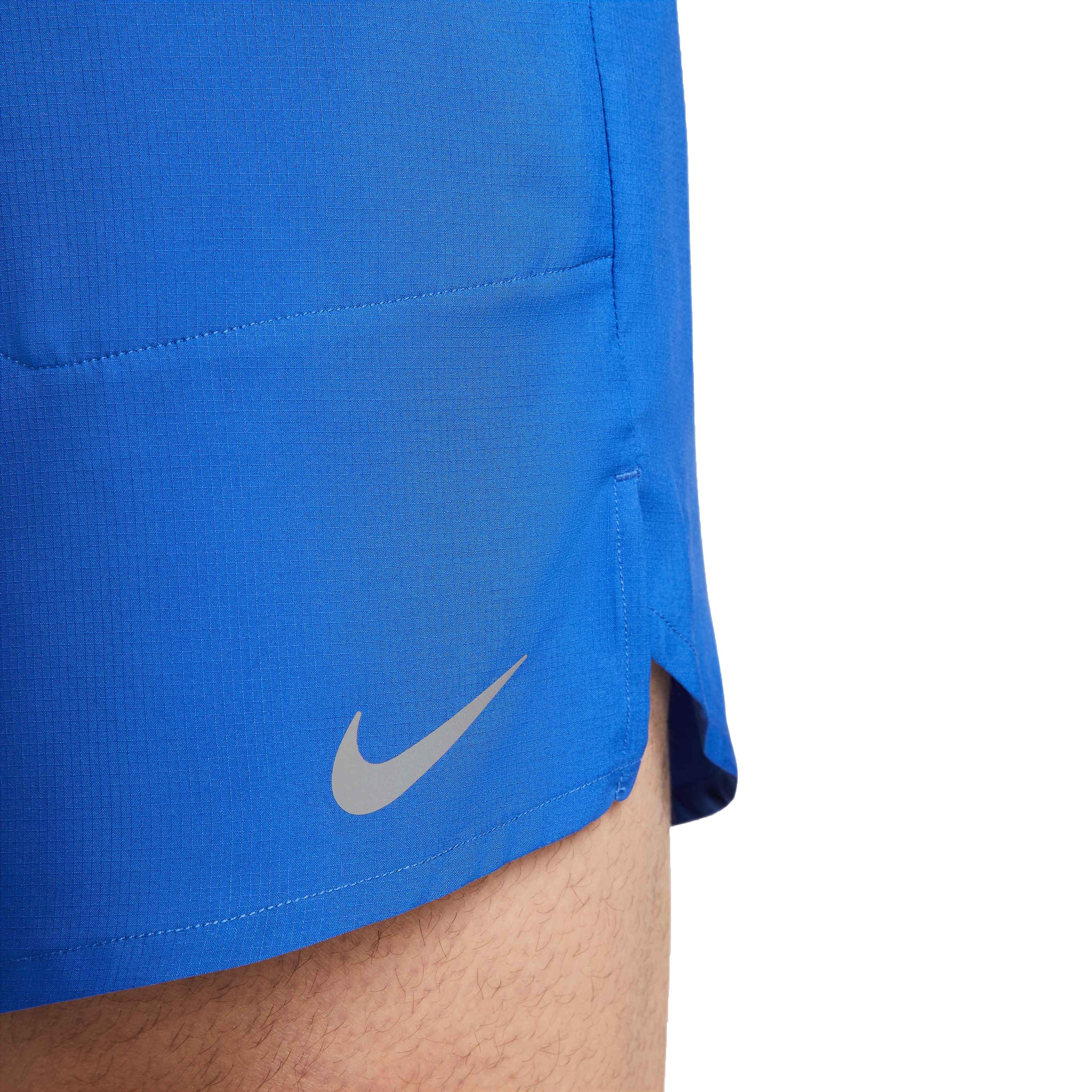 Nike Men's Dri-FIT Stride 7" Brief-Lined Running Shorts - BLUE Thumbnail View 6