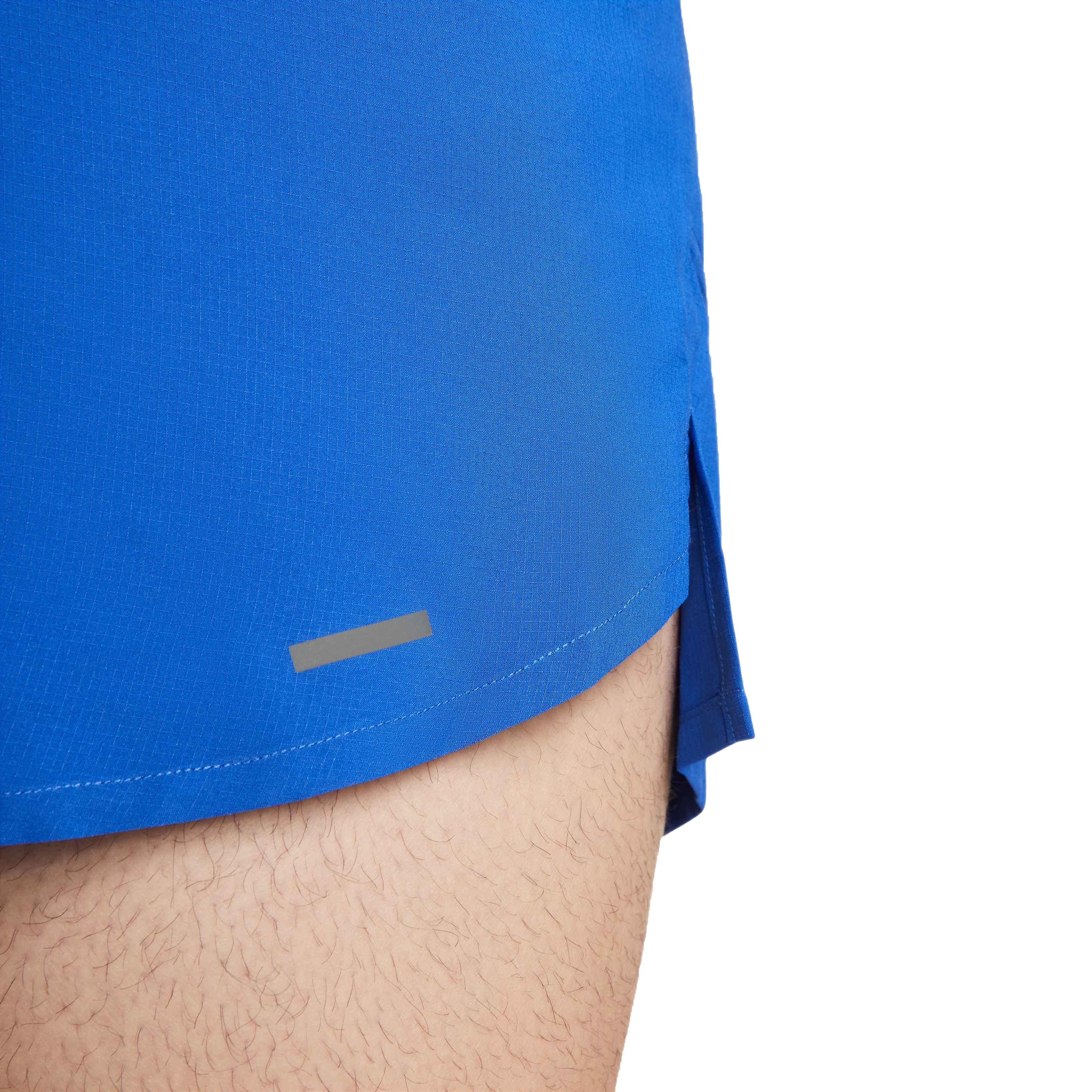 Nike Men's Dri-FIT Stride 7" Brief-Lined Running Shorts - BLUE Thumbnail View 7