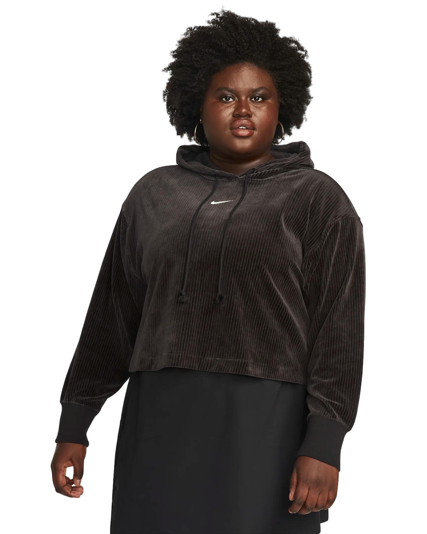 Nike Sportswear Women's Velour Mod Crop Pullover Hoodie