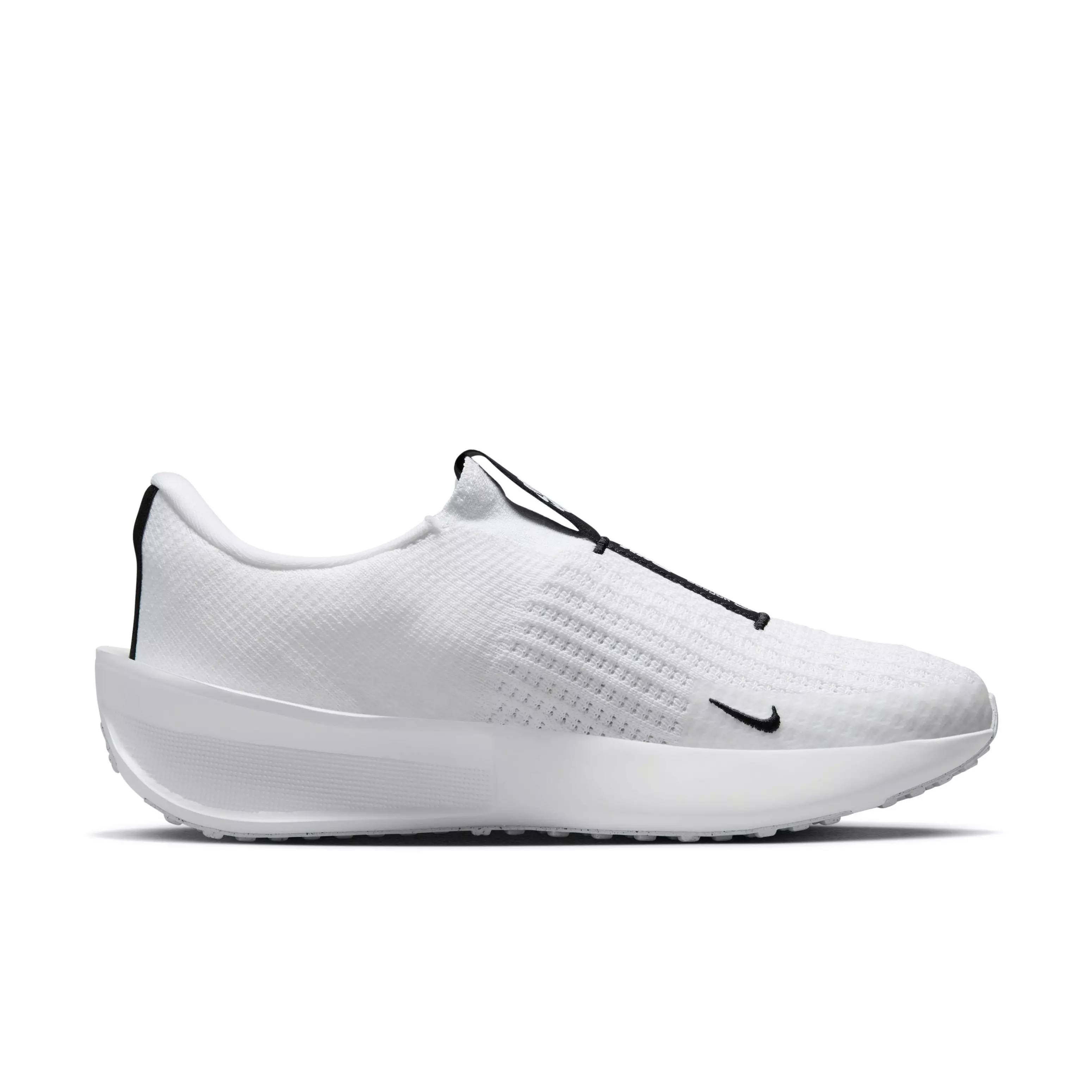 Nike Interact Run EasyOn "White/White/Black" Women's Running Shoe - WHITE/WHITE/BLACK