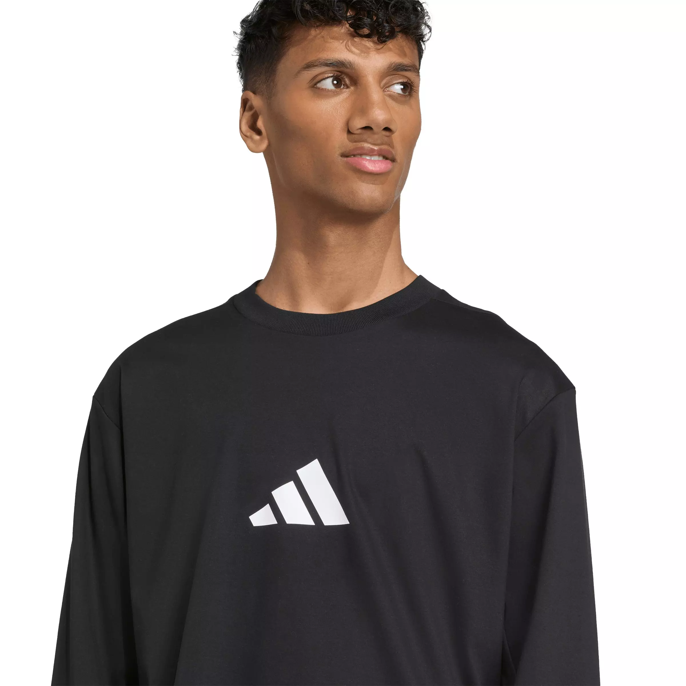 adidas Men's Z.N.E. Long Sleeve Tee - Black/White - BLACK/WHITE