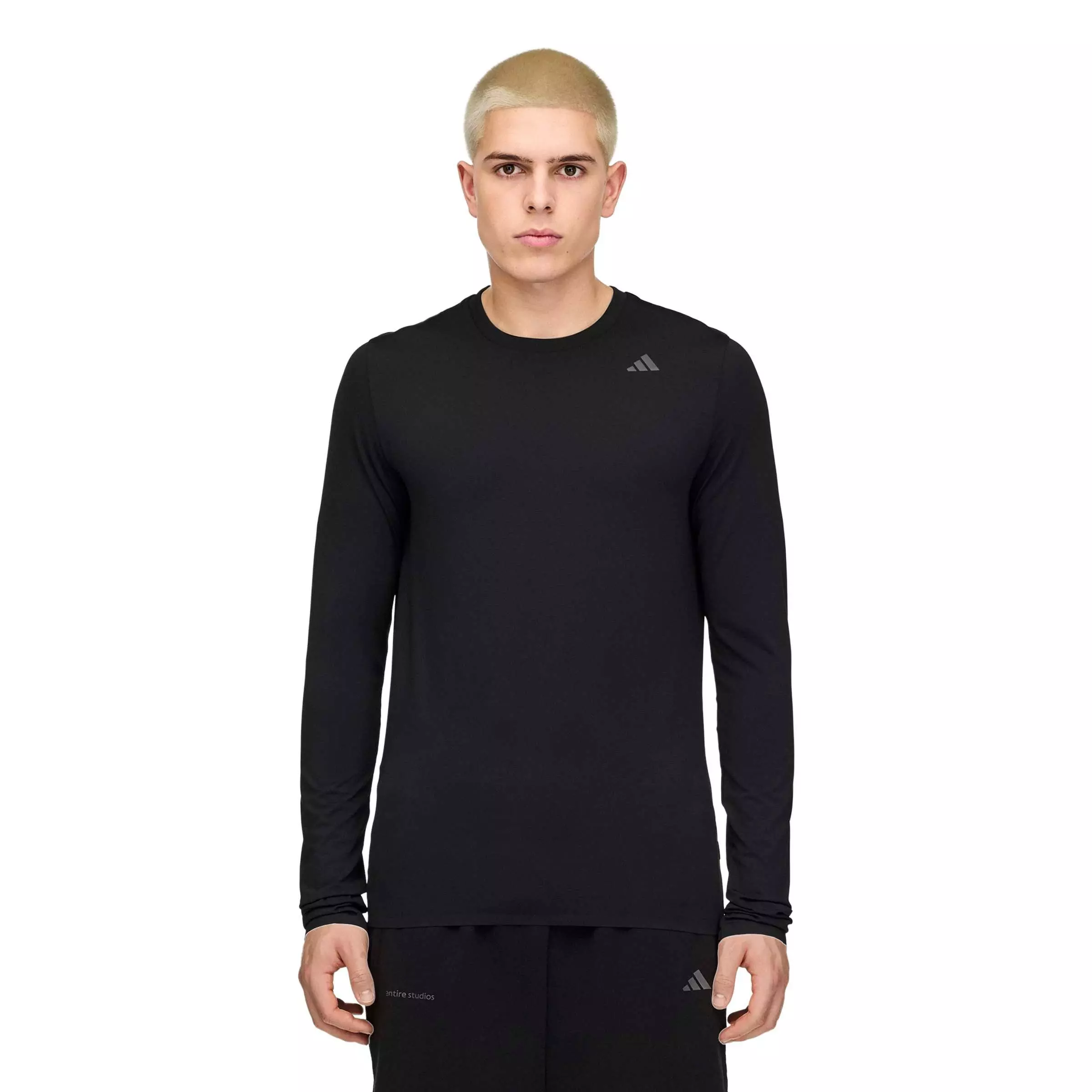 adidas Men's x Entire Studios Uniform Long Sleeve T-Shirt -Black - BLACK