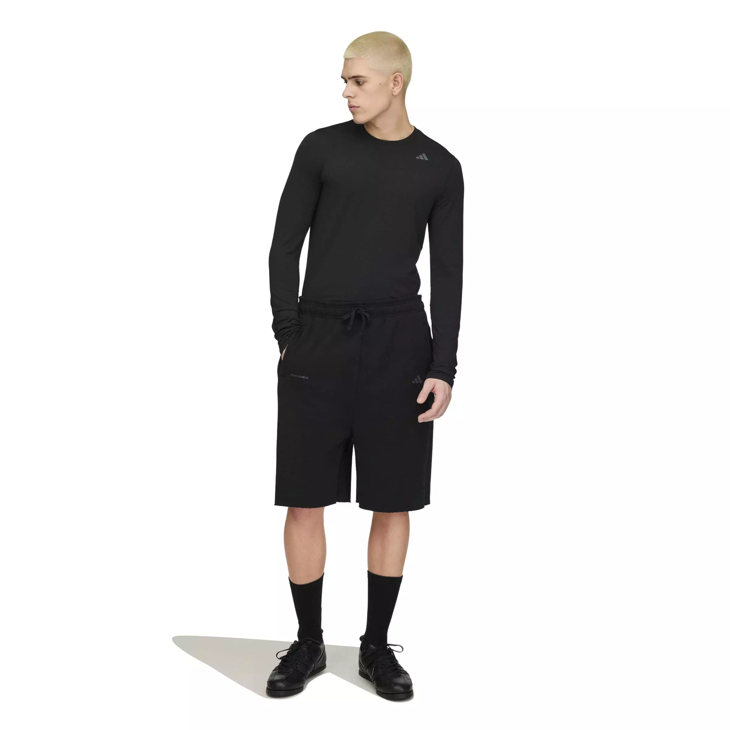 adidas Men's x Entire Studios Uniform Long Sleeve T-Shirt -Black - BLACK