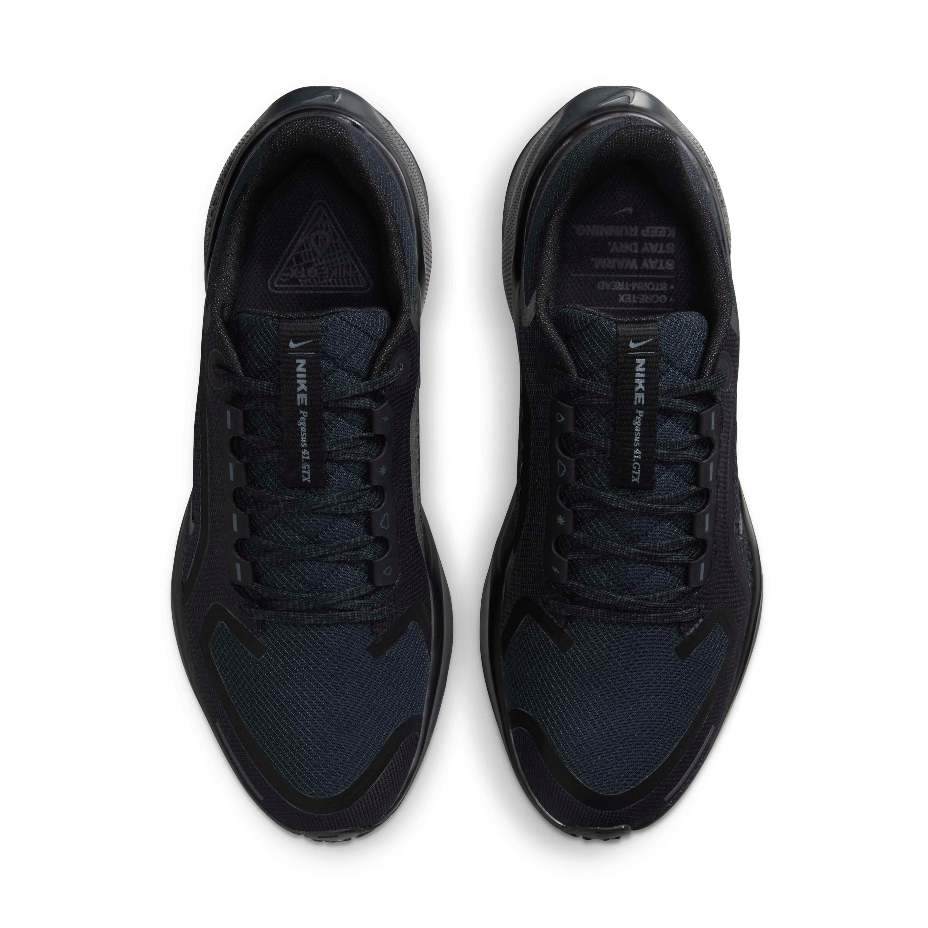 Nike Pegasus 41 GORE-TEX "Black/Anthracite/Black" Women's Running Shoe - BLACK/ANTHRACITE/BLACK Thumbnail View 4