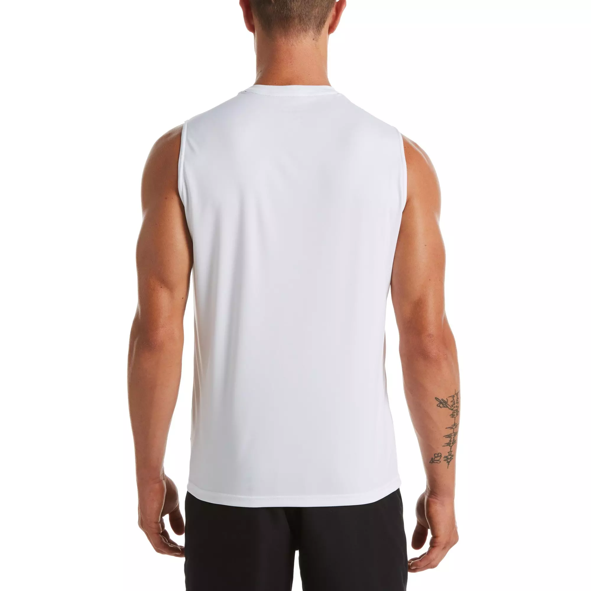 Nike Men's Essential Sleeveless Hydroguard Shirt - White - WHITE
