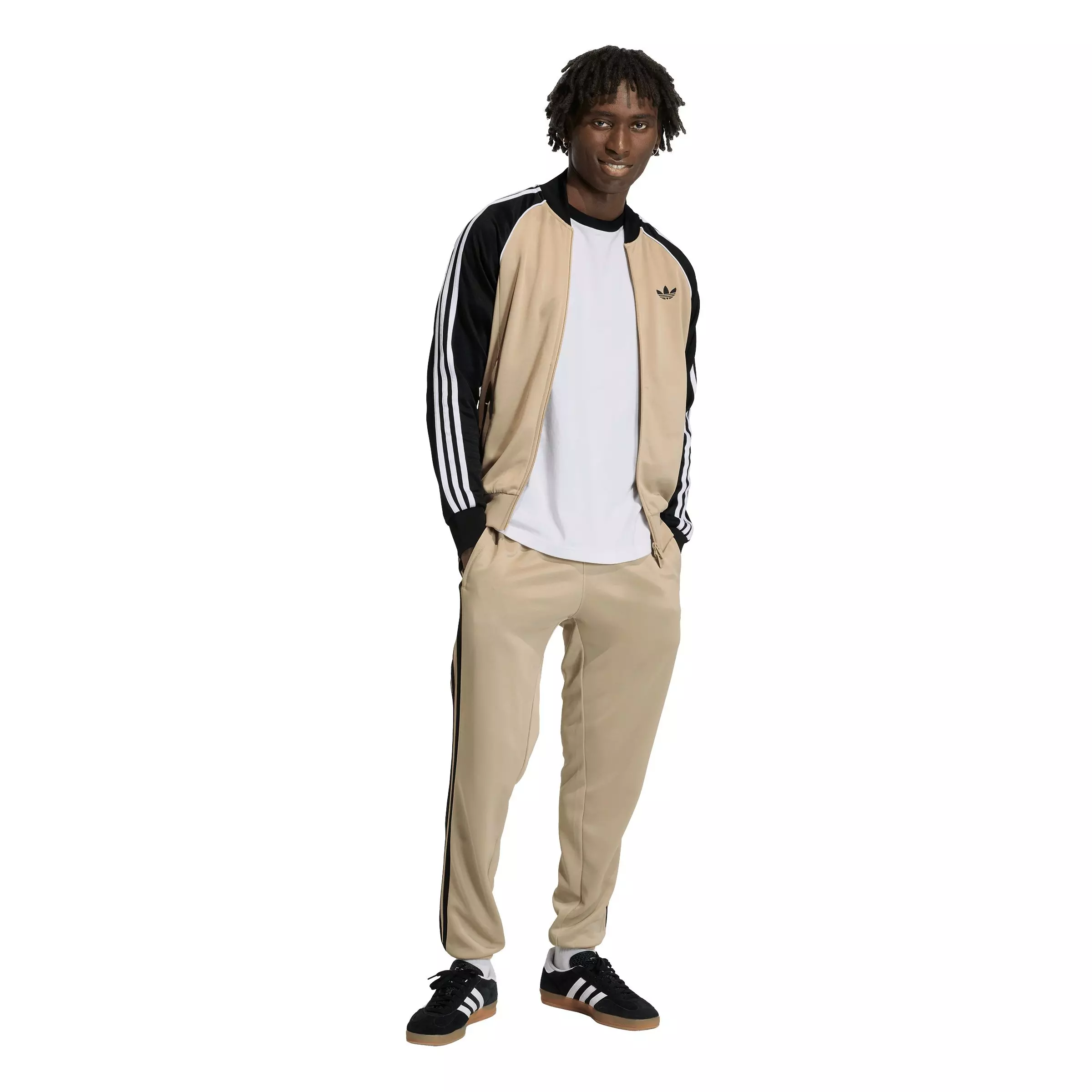 adidas Originals Men's SST Track Pants -Khaki - KHAKI