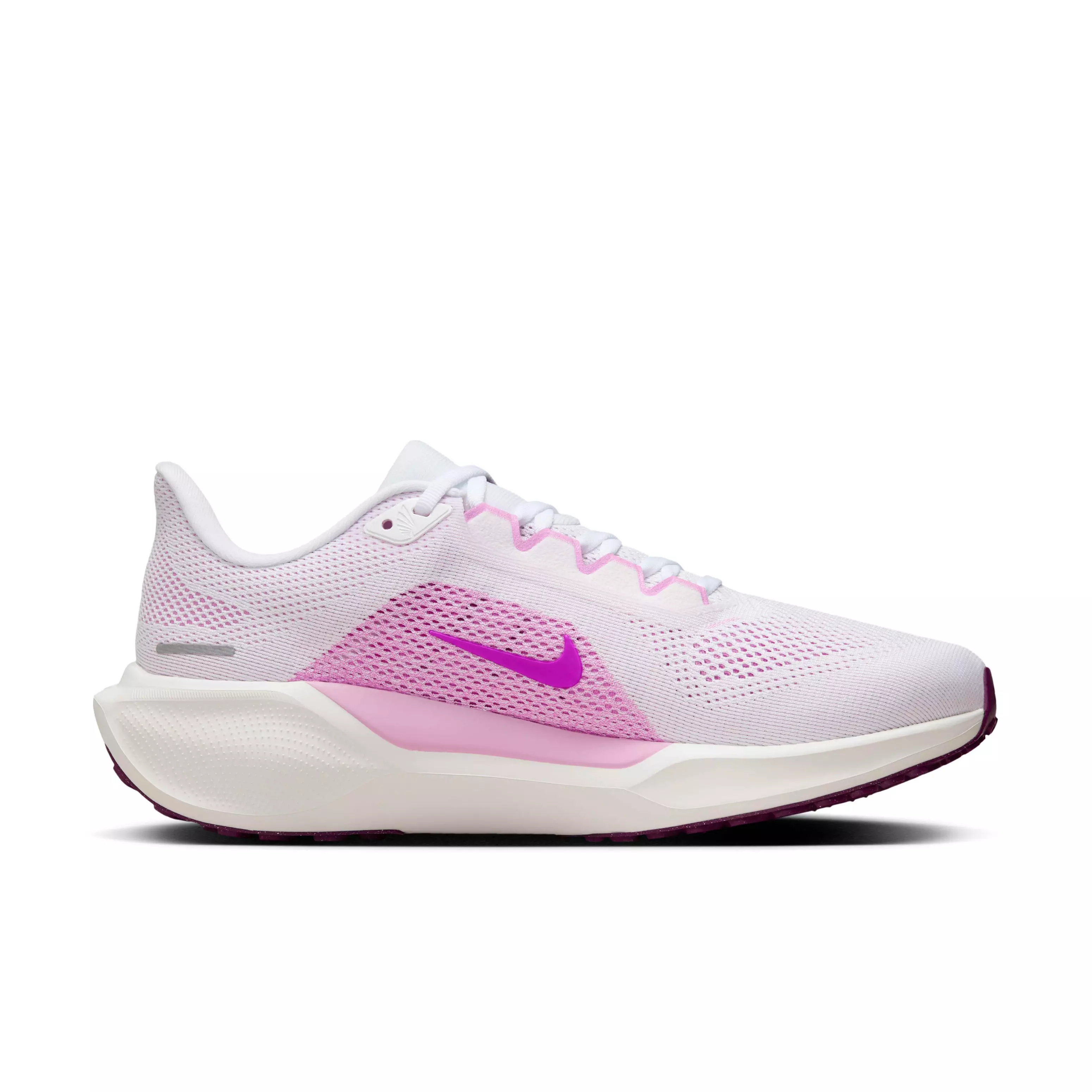 Nike Pegasus 41 "White/Black/Beyond Pink/Hyper Violet" Women's Wide Running Shoe - WHITE/BLACK/PINK/VIOLET