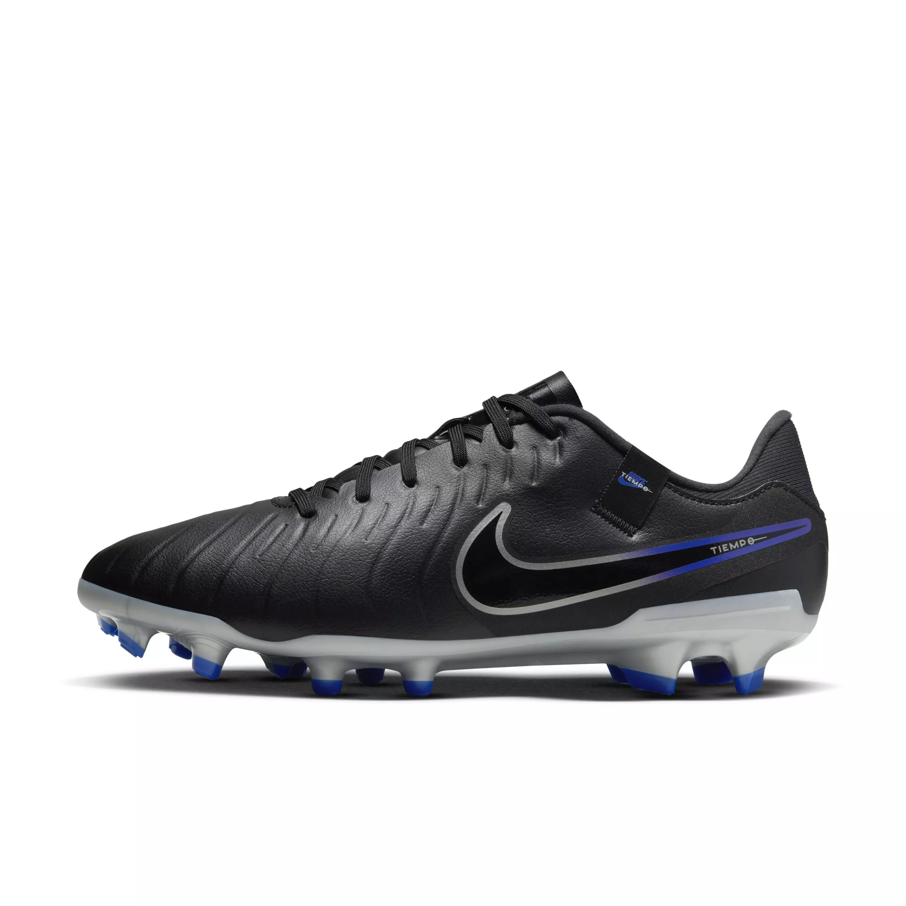 Nike Tiempo Legend 10 Academy Multi "Black/Hyper Royal/Chrome" Men's Soccer Cleat - BLACK/ROYAL/CHROME